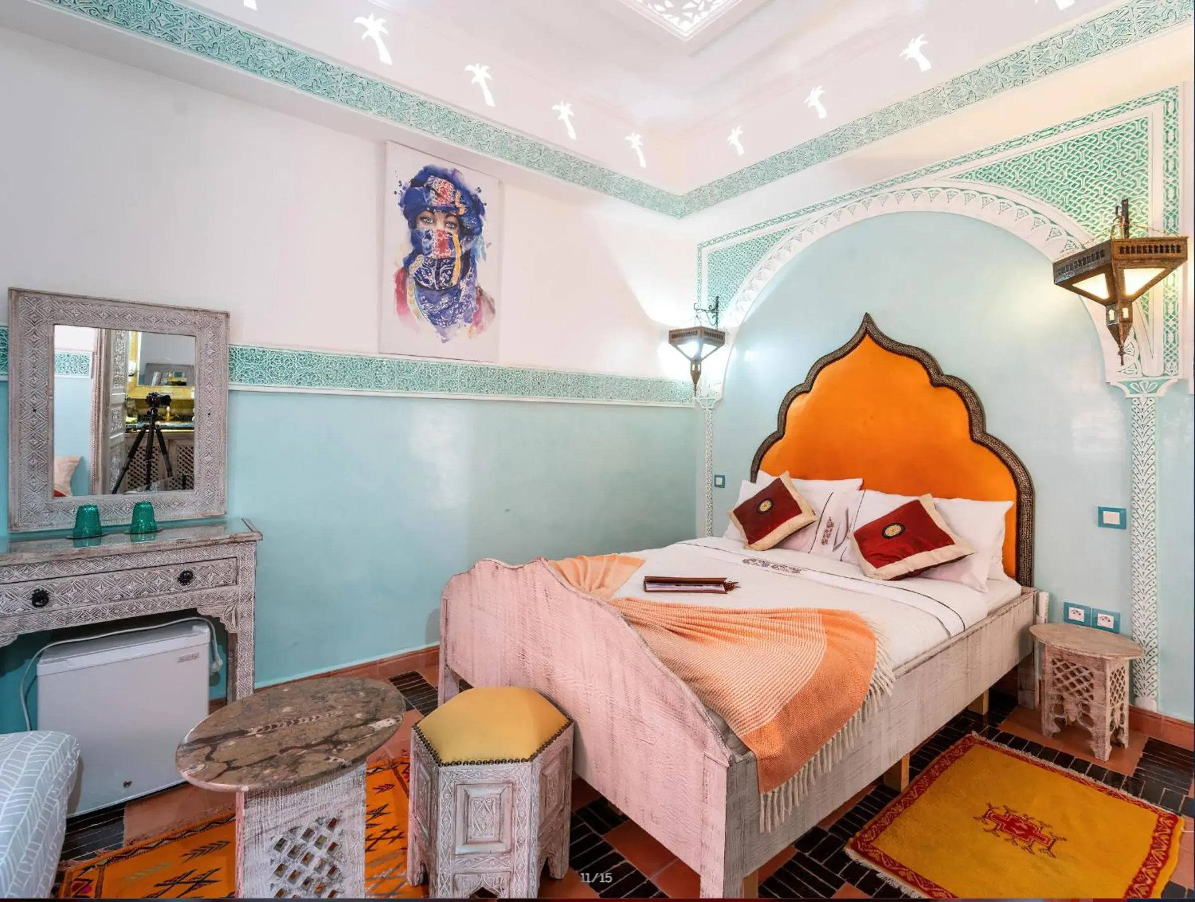 Photo of the whole room, Bed in Riad Eloise