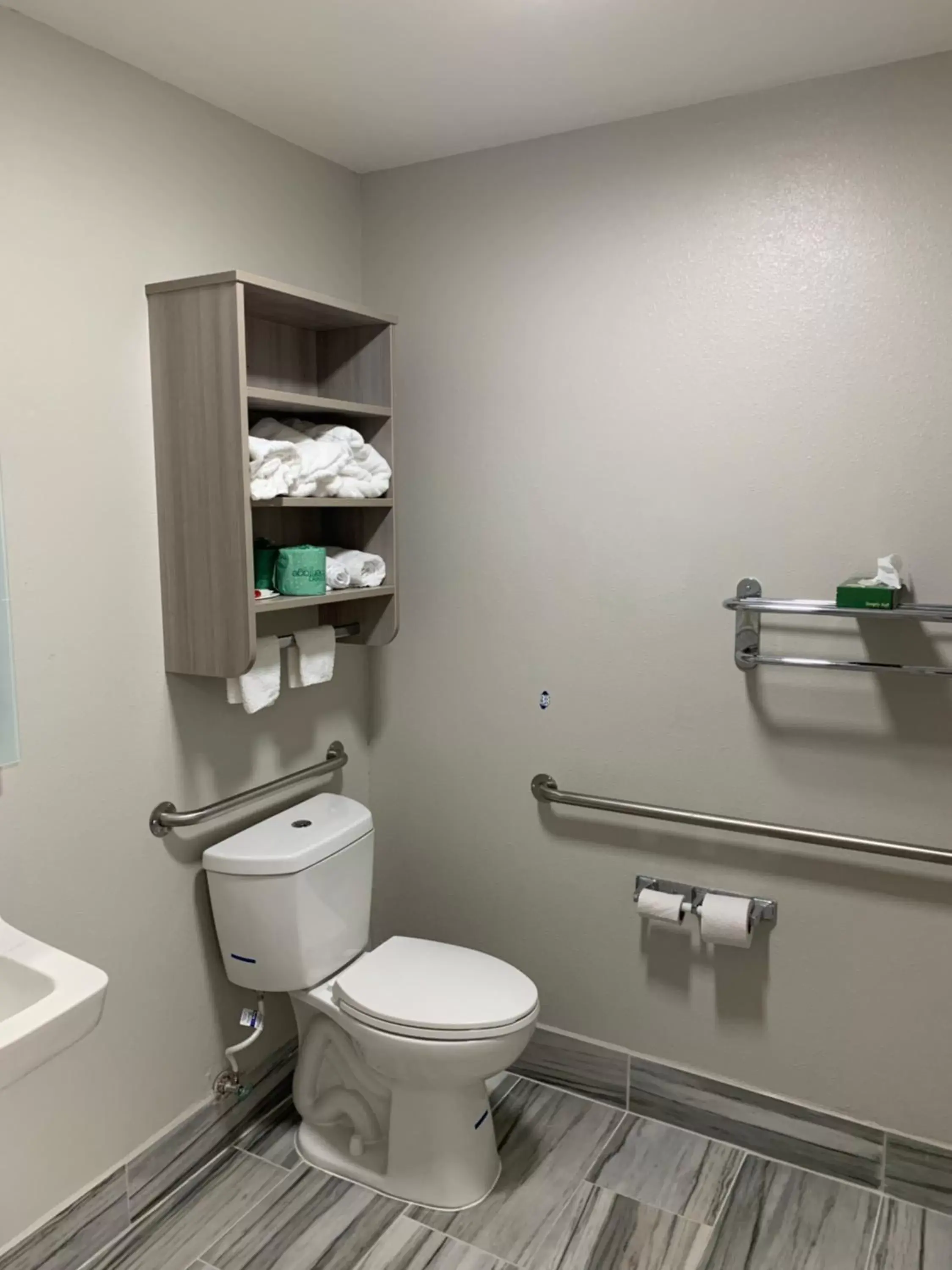 Bathroom in Microtel Inn by Wyndham Charlotte Airport