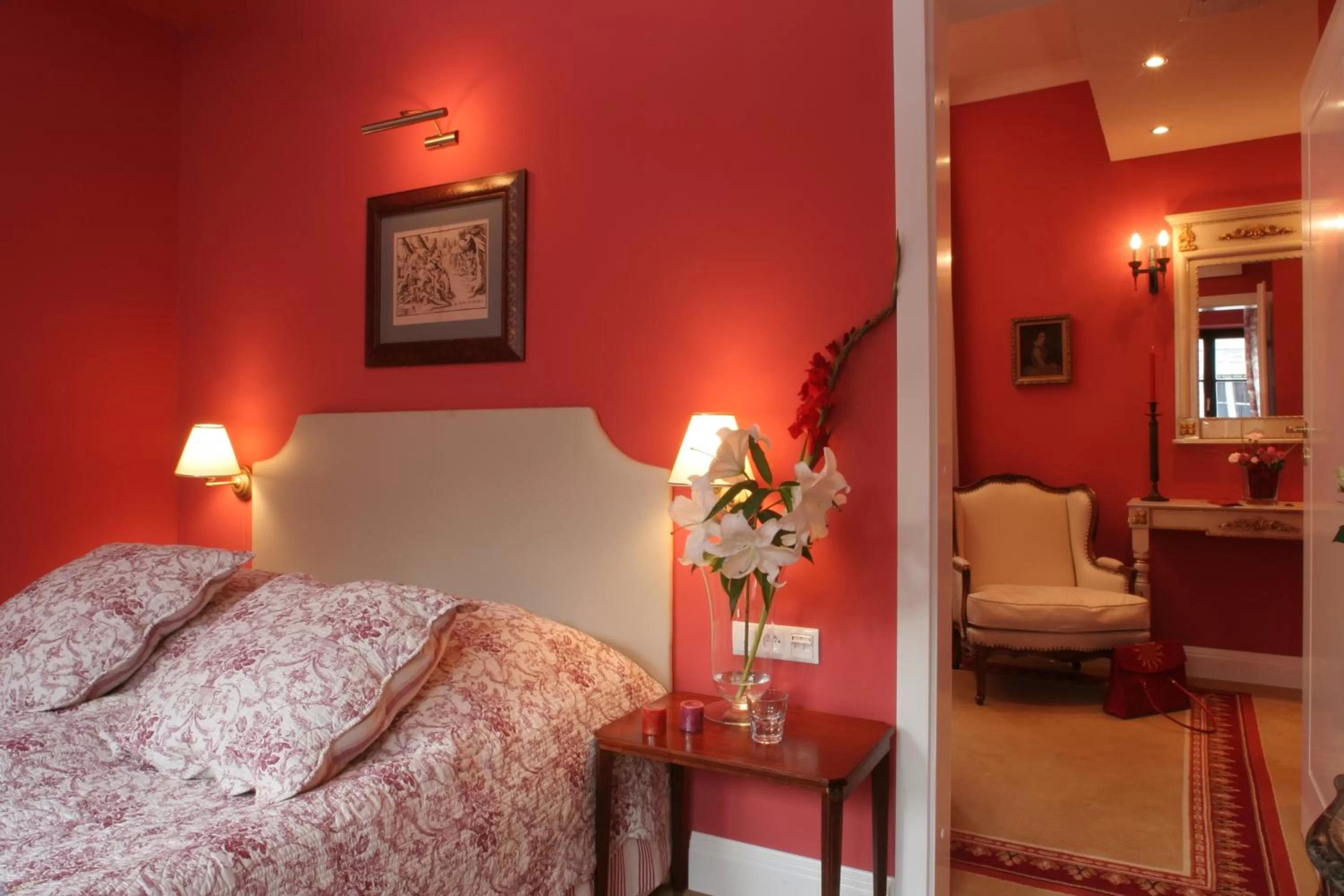 Bed in Hotel Gródek