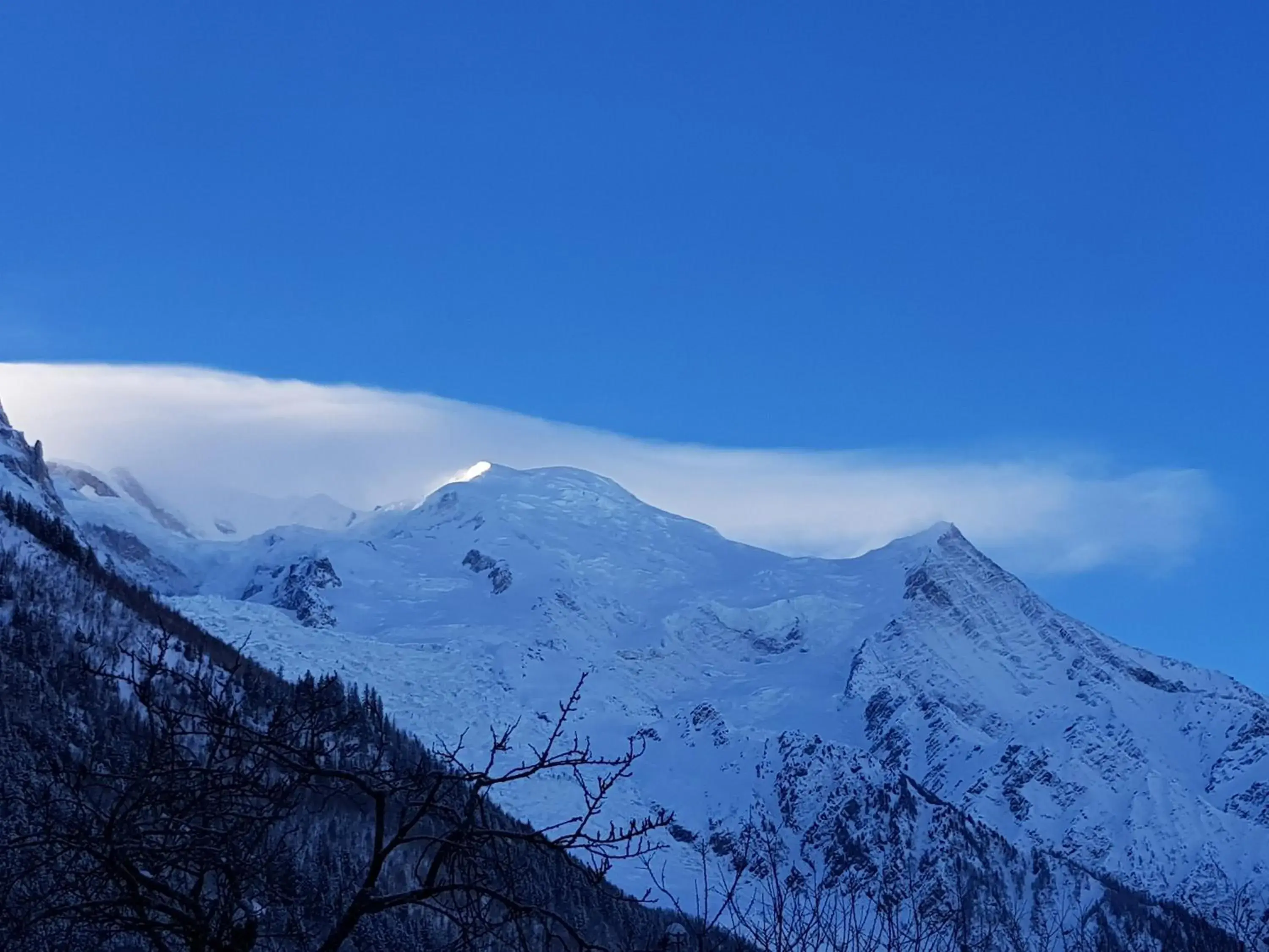 Mountain view, Winter in Auberge du Manoir