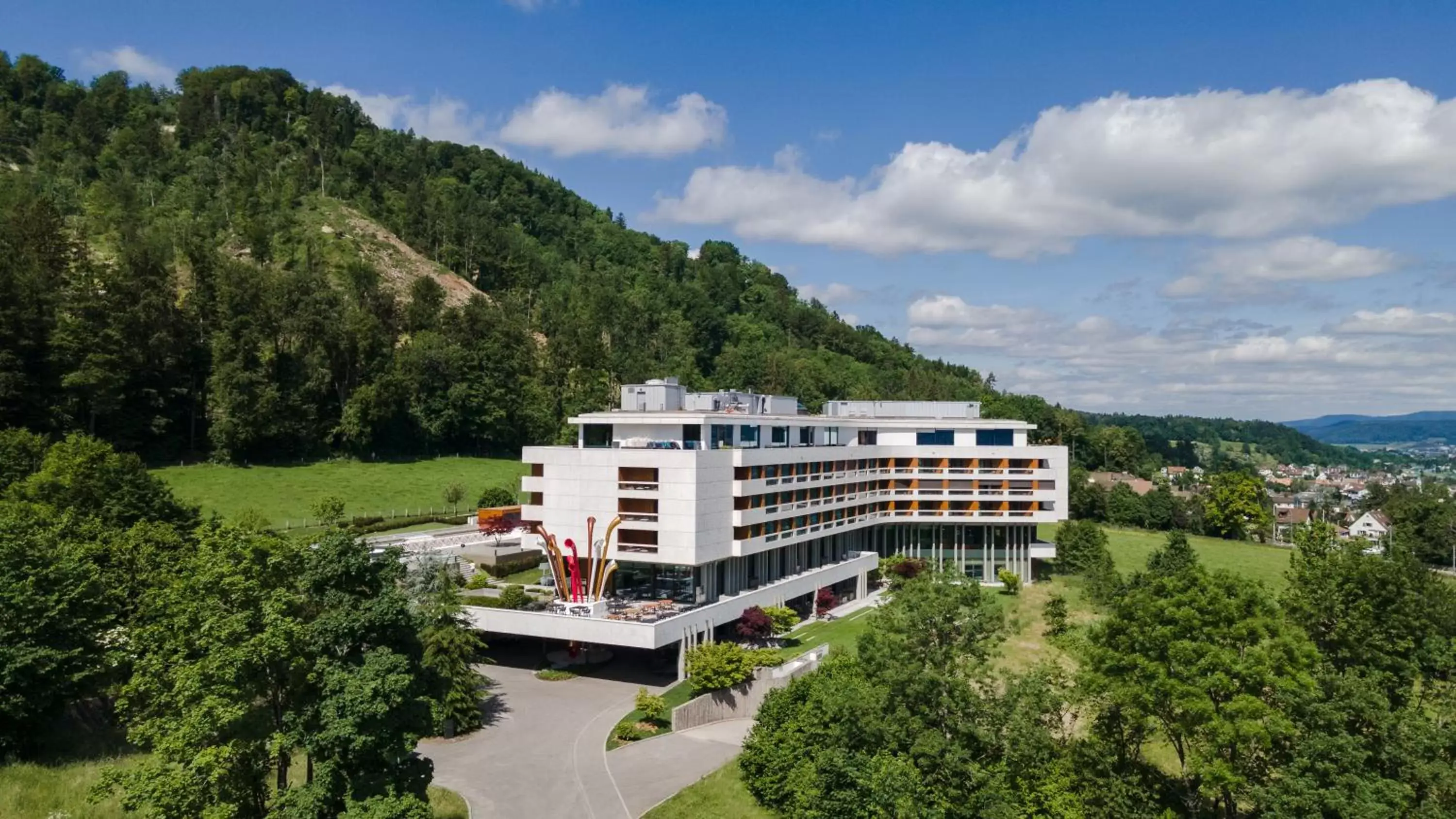 Property building, Bird's-eye View in FIVE Zurich - Luxury City Resort