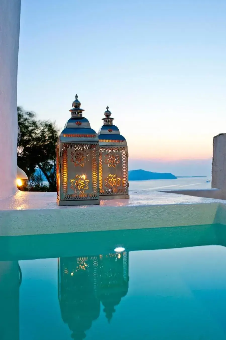 Decorative detail, Swimming Pool in Asteras Villas