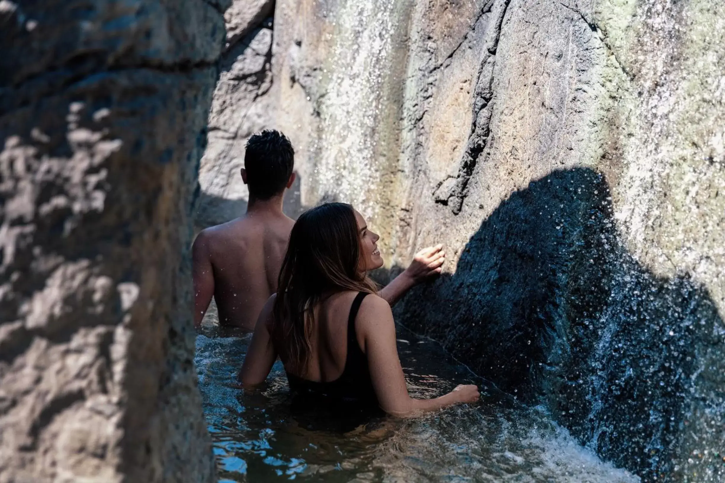 Hot Spring Bath in Deep Blue Hotel & Hot Springs