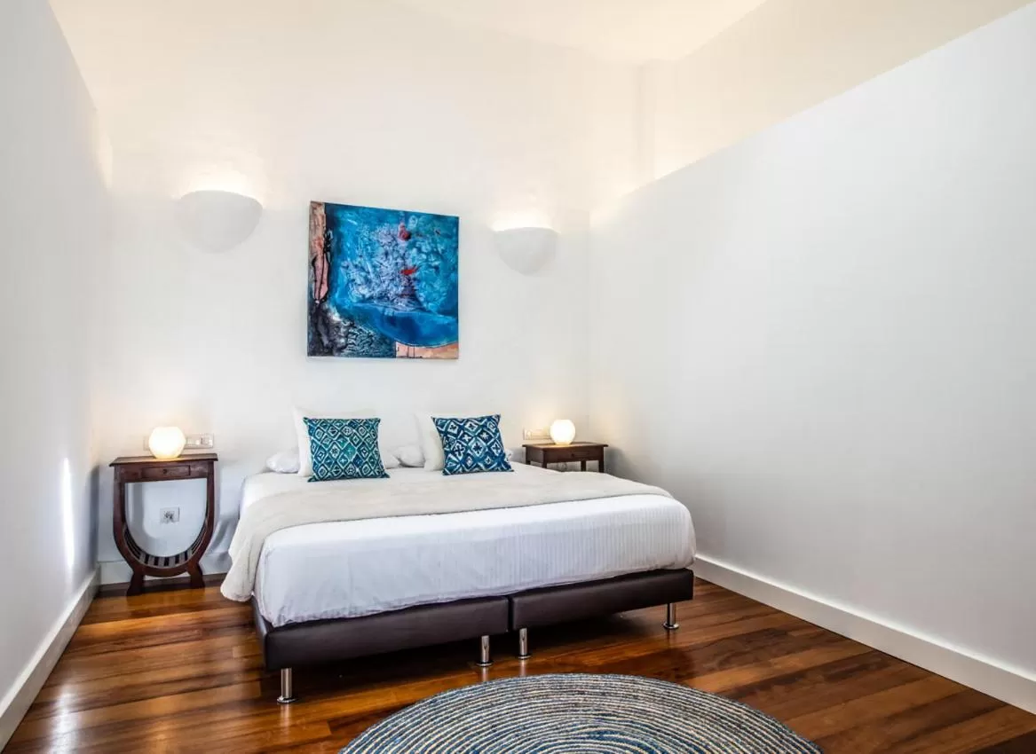 Bed in Los Lirios Hotel Rural - Adults Only