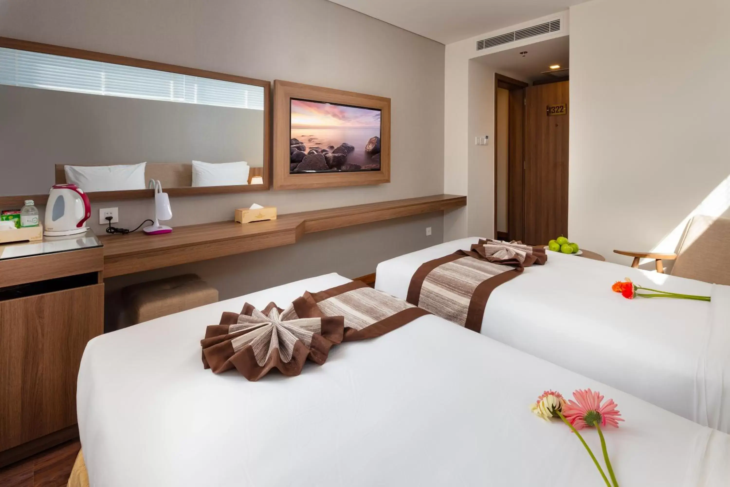 Photo of the whole room, Bed in Libra Nha Trang