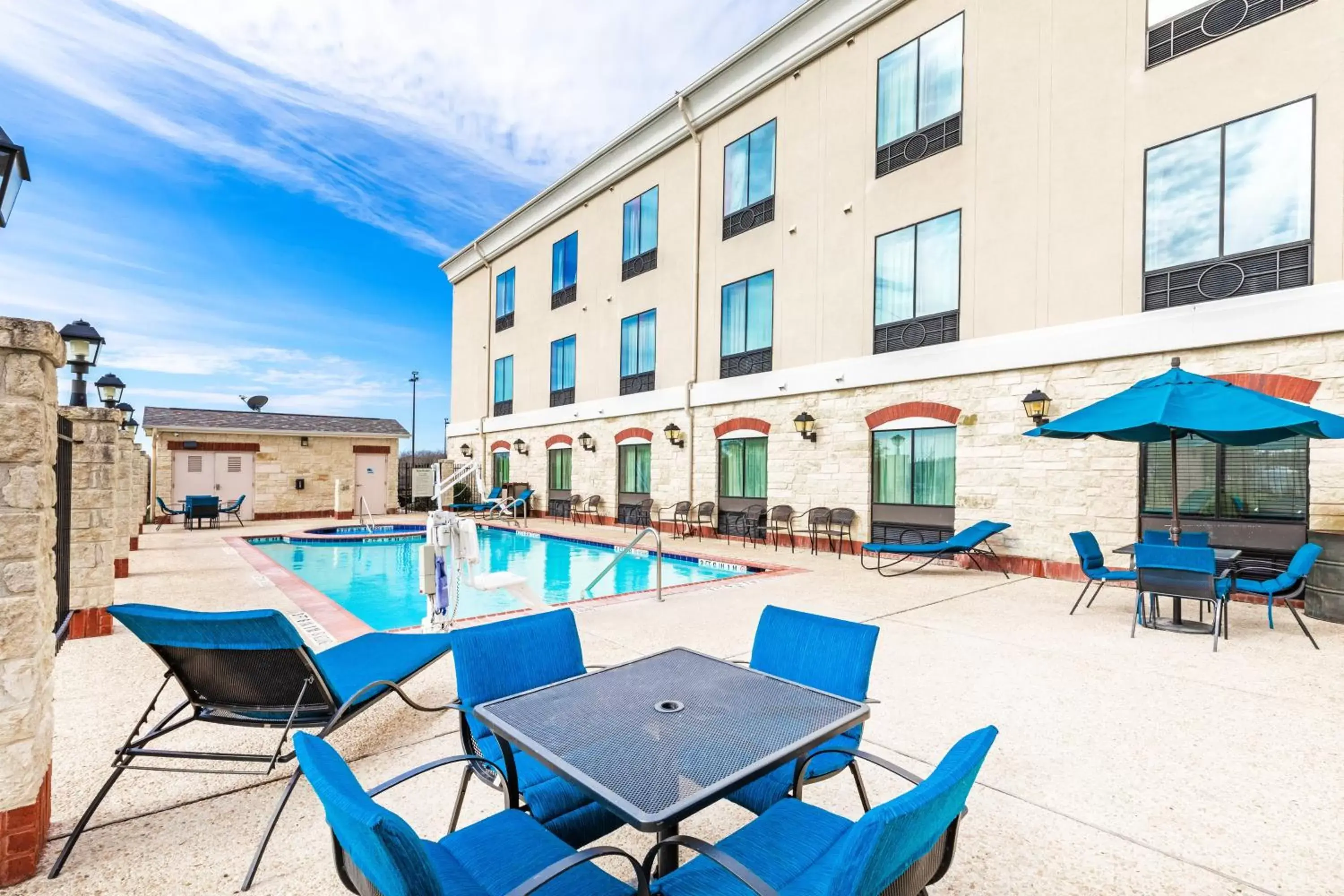 Swimming Pool in Holiday Inn Express Hotel & Suites Floresville, an IHG Hotel