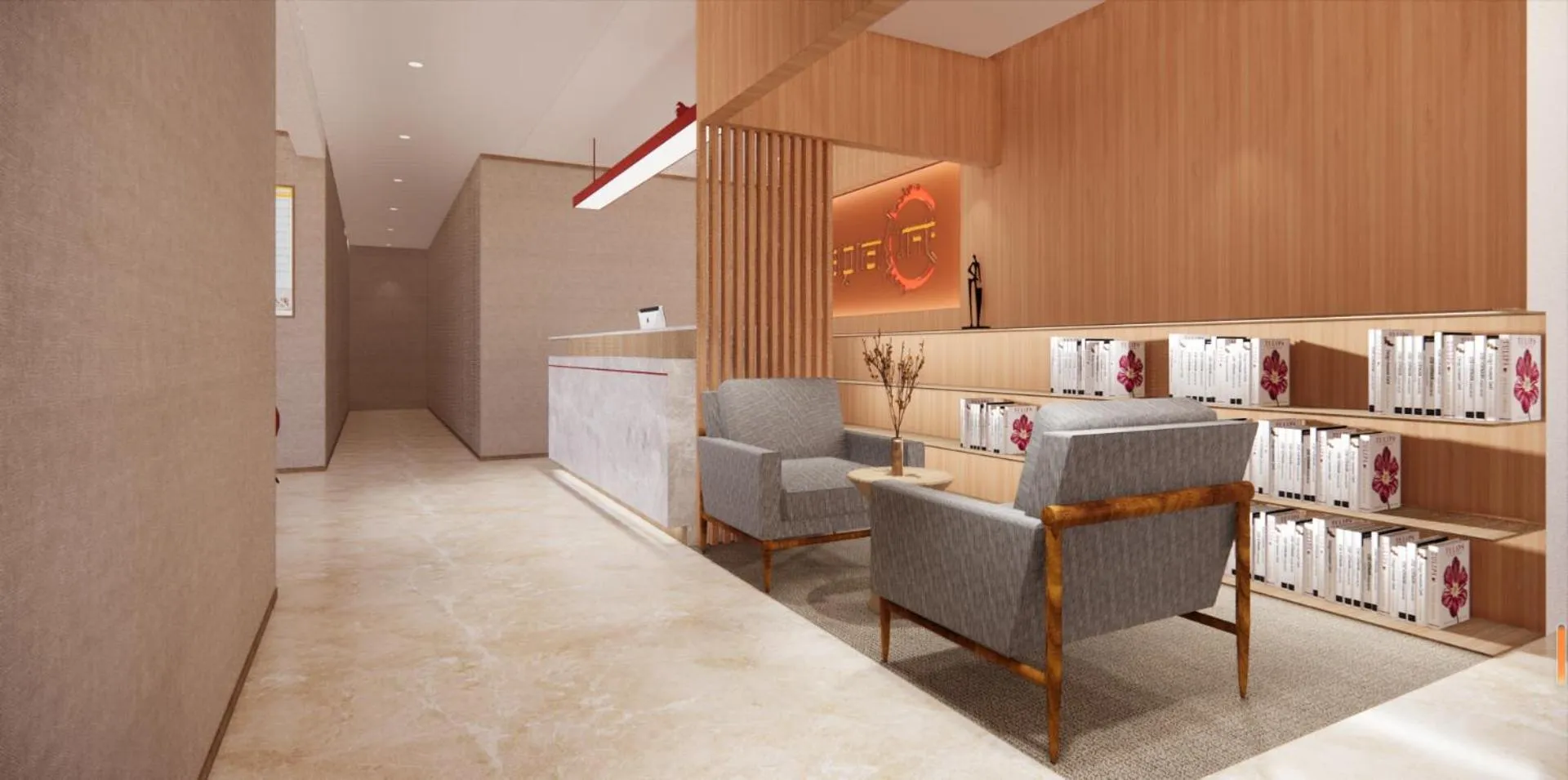 Library in Happy Dragon.Backpackers Hostel