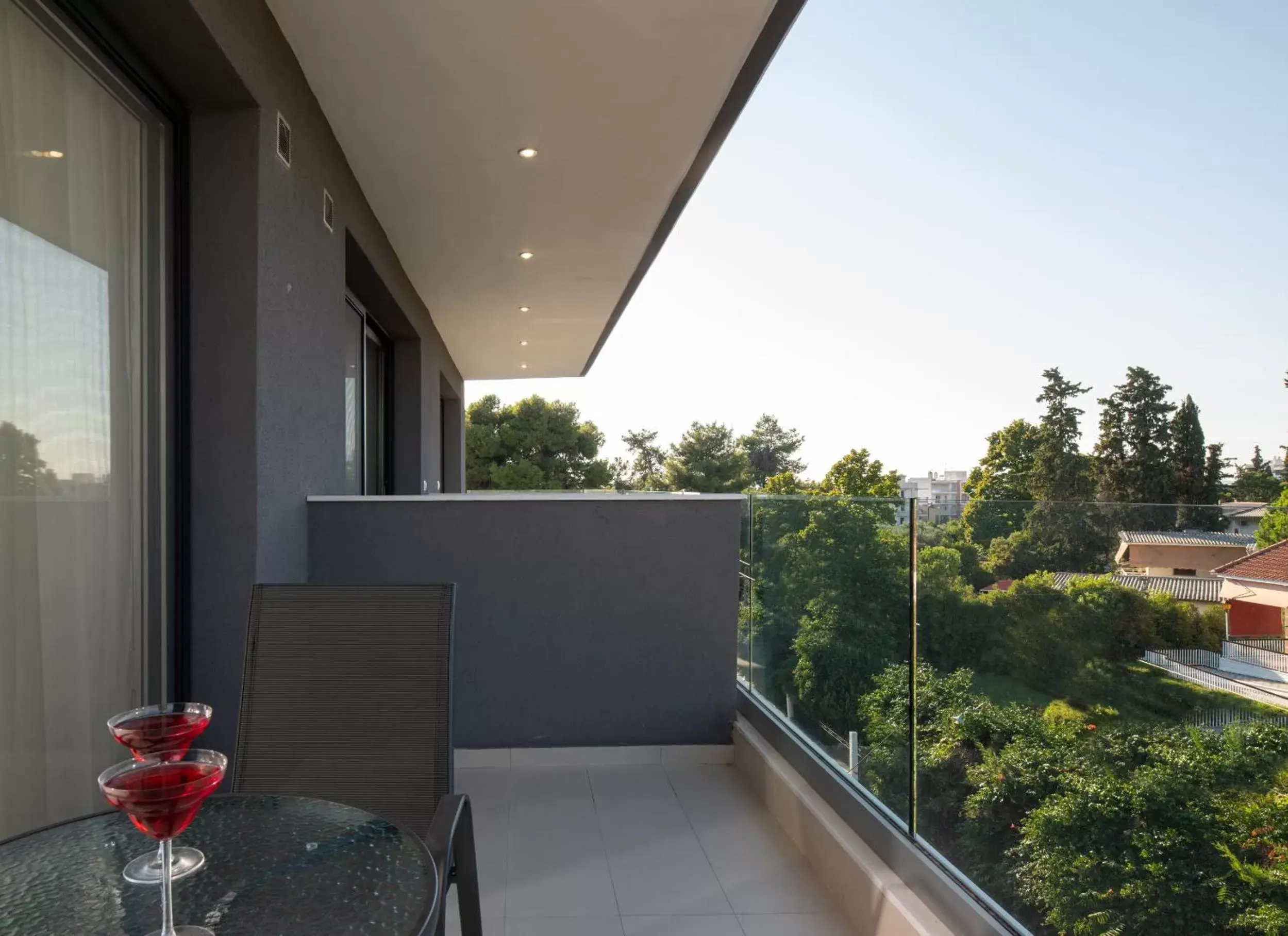 View (from property/room), Balcony/Terrace in Light Blue Hotel