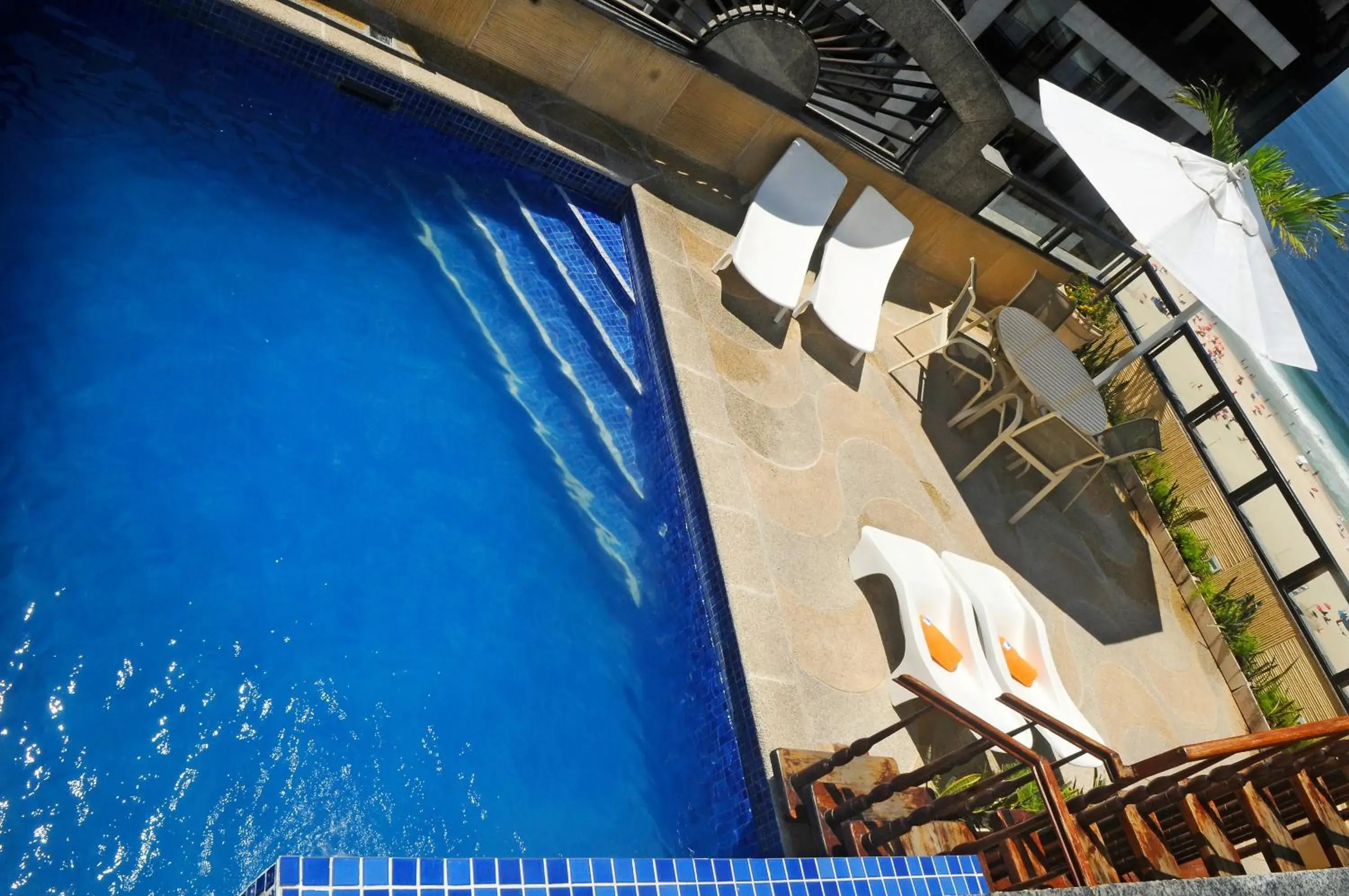 Balcony/Terrace, Pool View in Oceano Copacabana Hotel