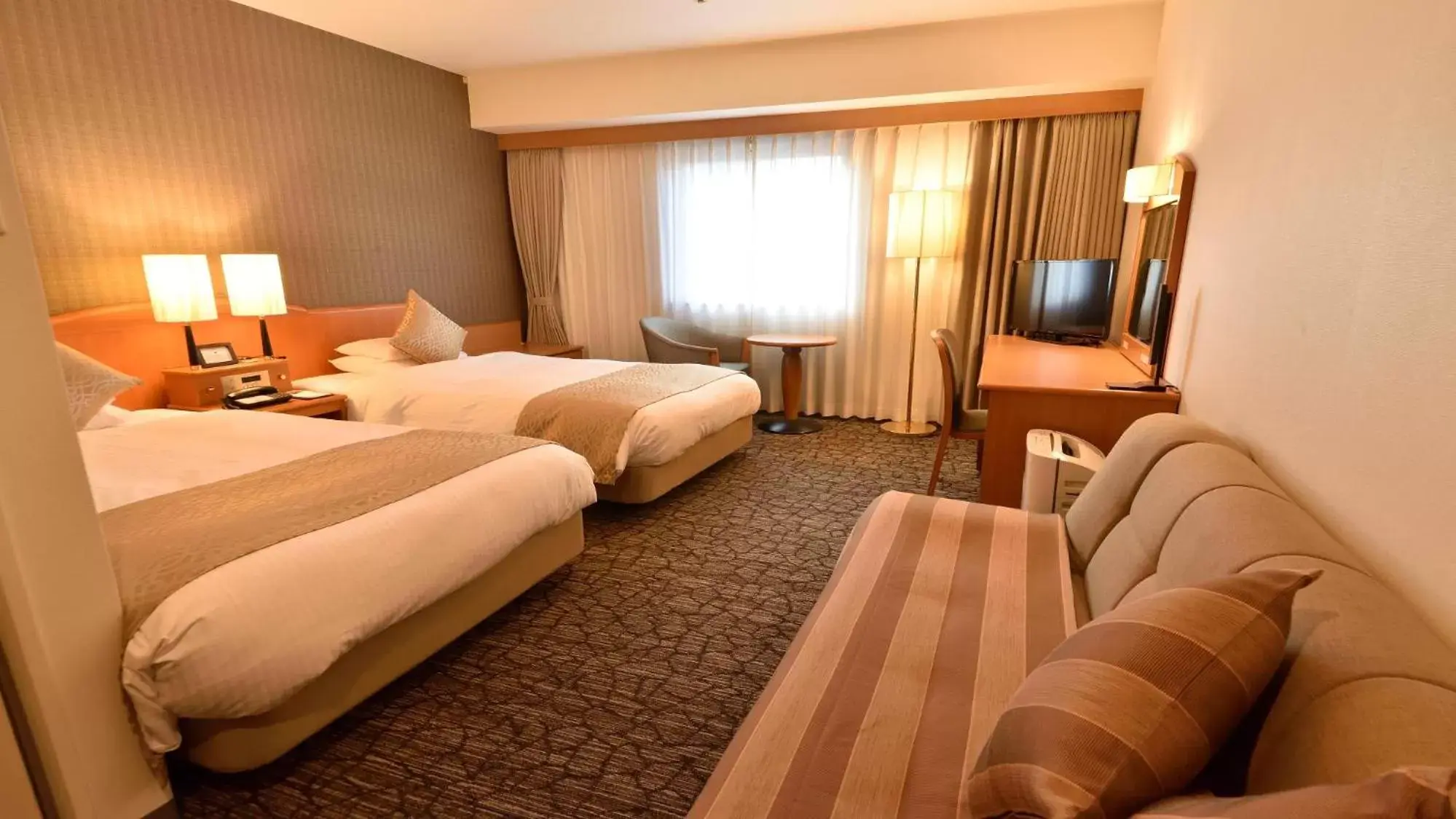 Bedroom in Okayama Koraku Hotel