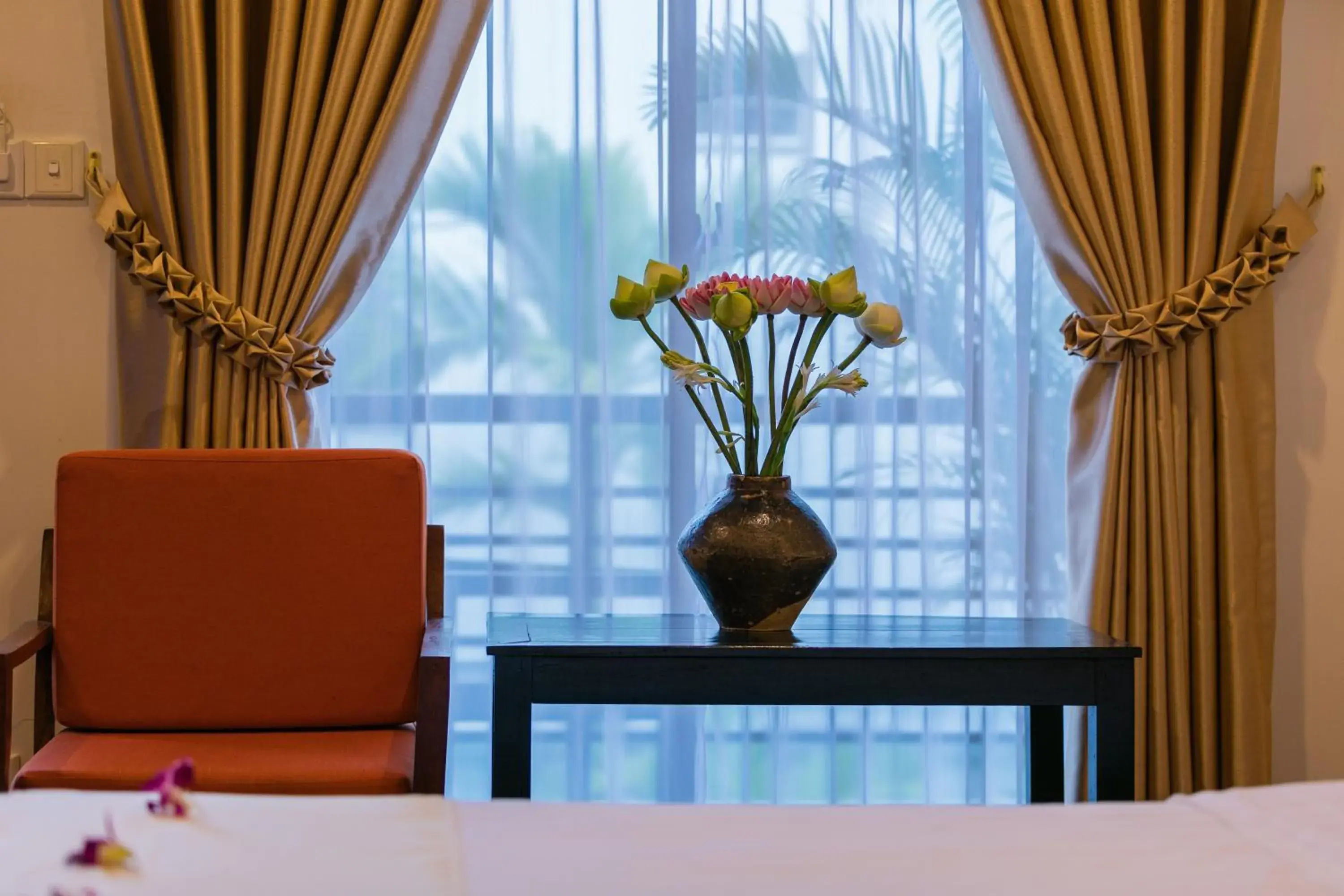 Pool view, Seating Area in Asanak D'Angkor Boutique Hotel