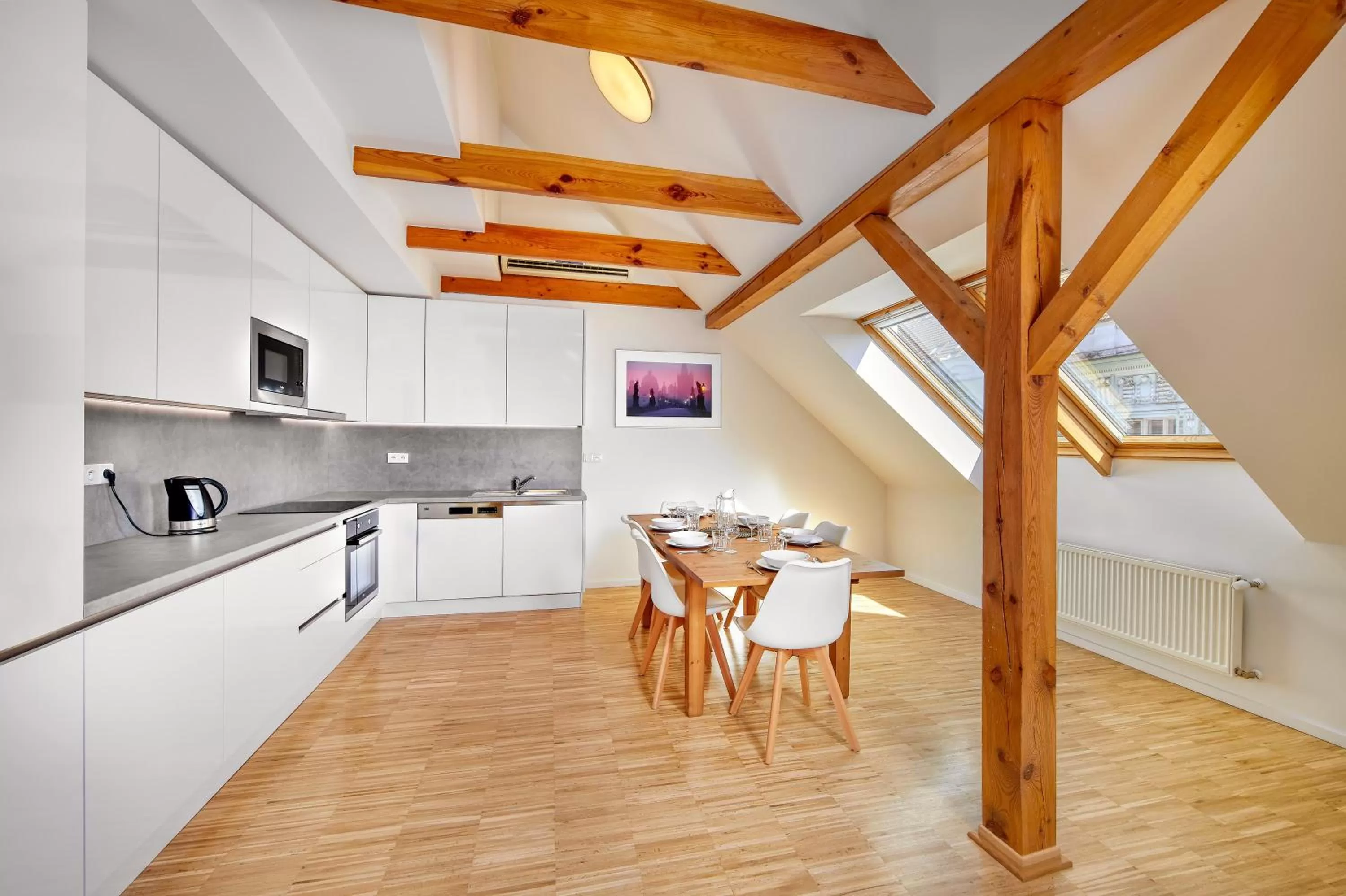 Kitchen or kitchenette in Downtown Suites Kodanska