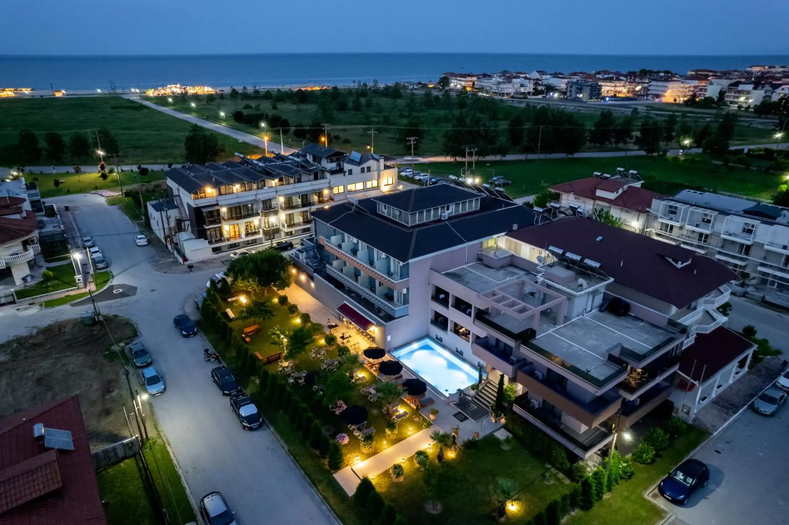 Property building, Bird's-eye View in Hotel Yakinthos