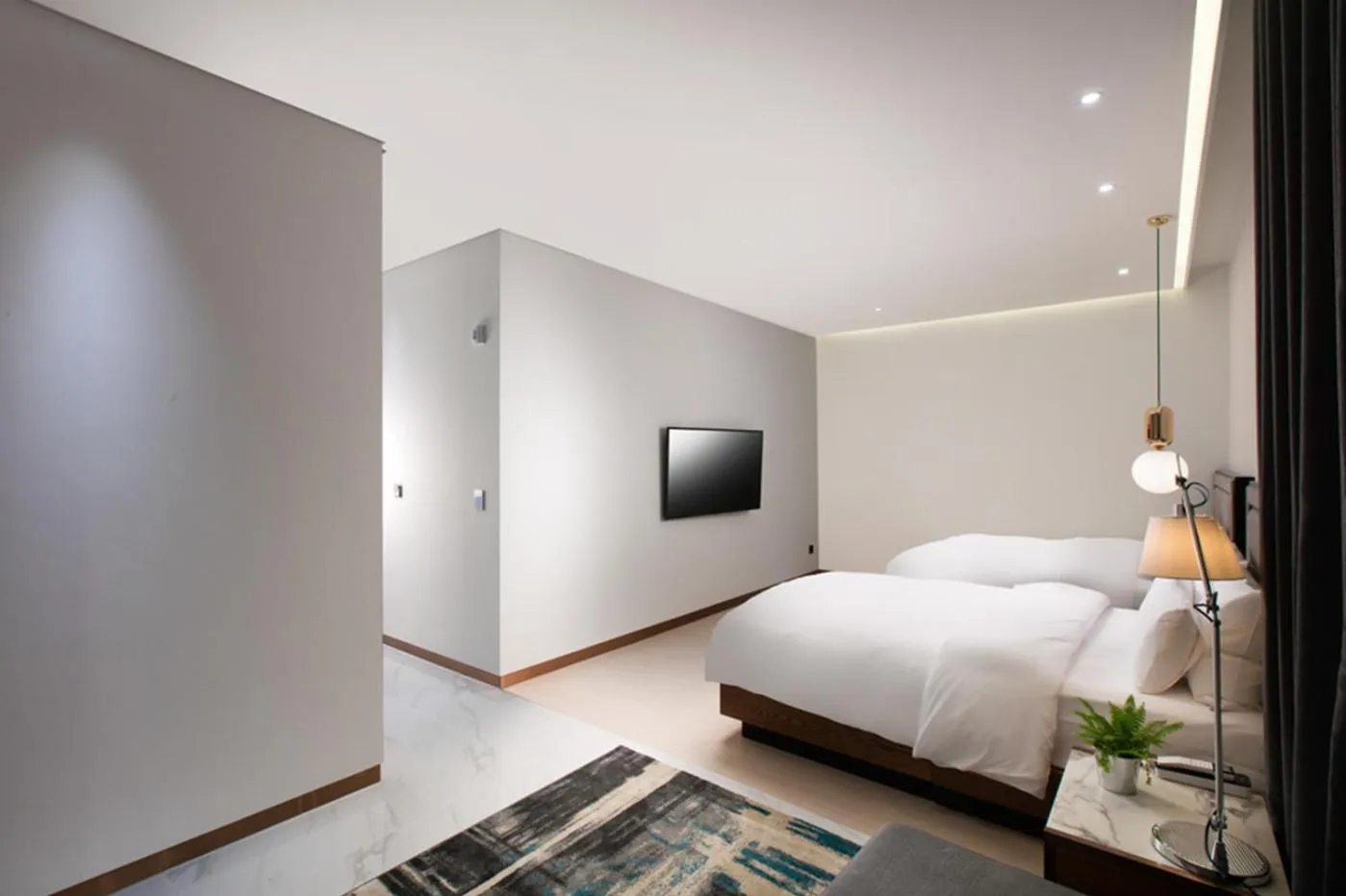 Bed in N Bridge Hotel JEON JU