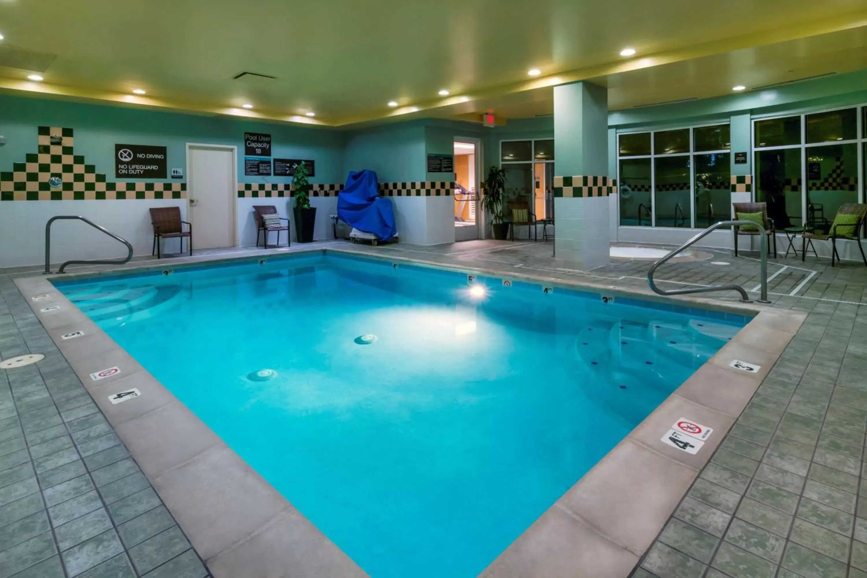 Pool view, Swimming Pool in Hilton Garden Inn Denver Airport