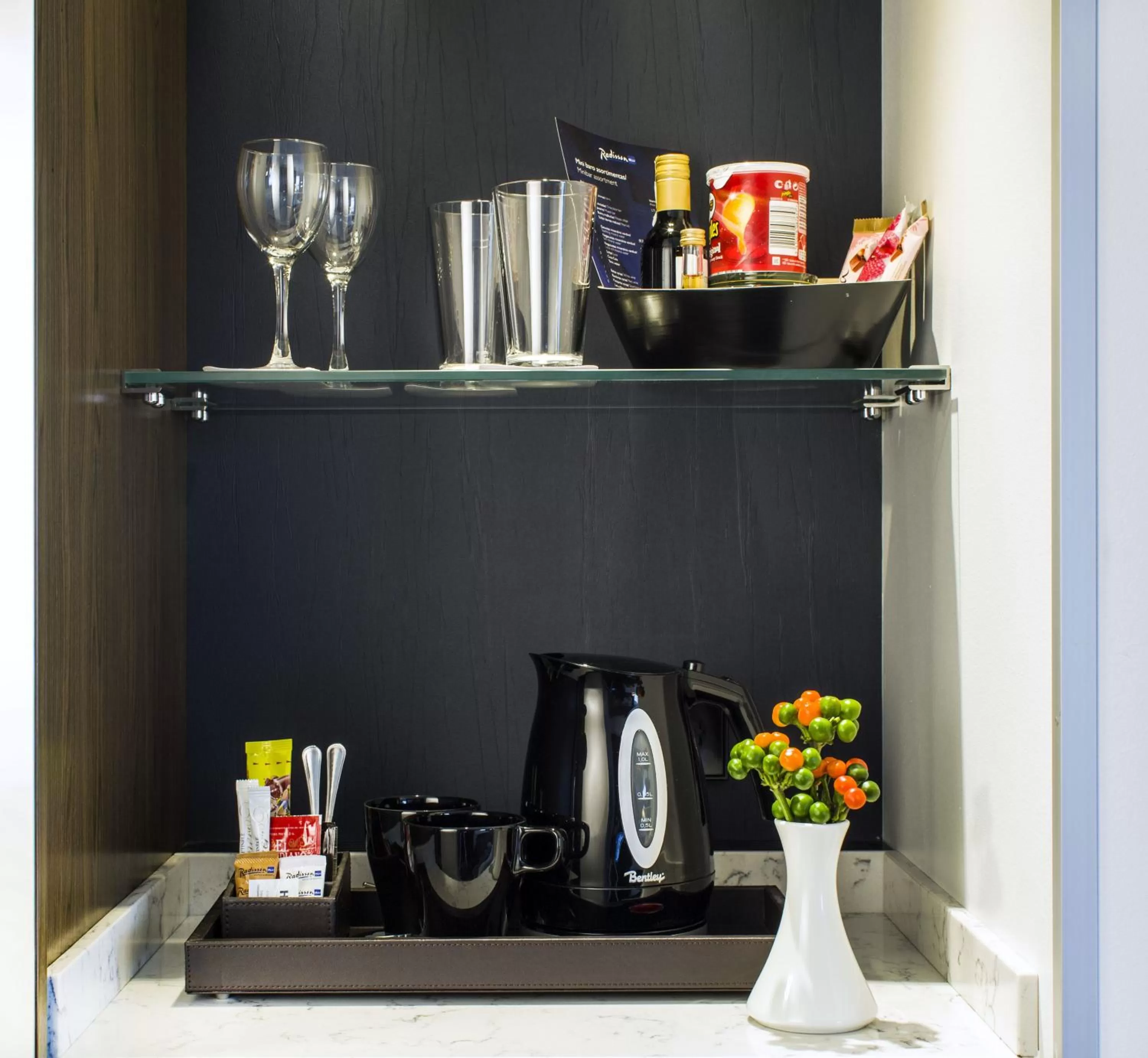 Kitchen or kitchenette in Radisson Blu Hotel, Mannheim