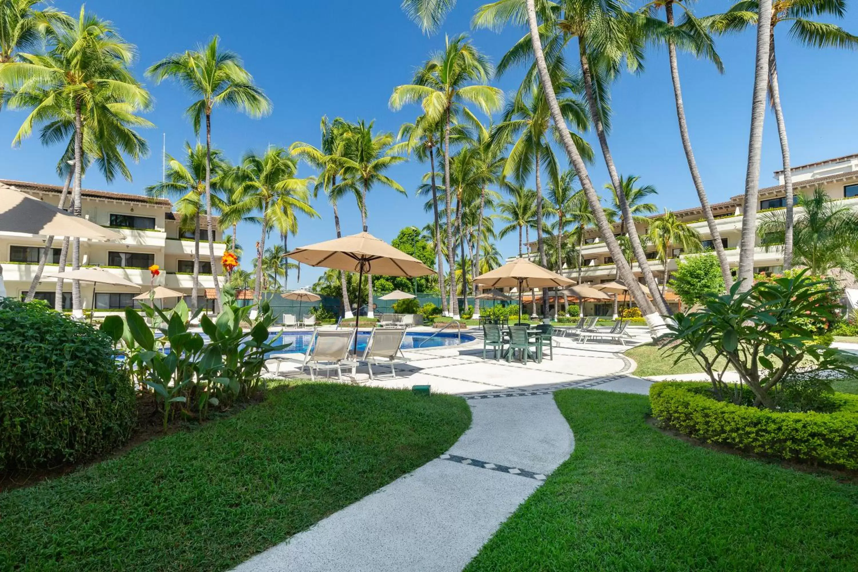 Balcony/Terrace, Swimming Pool in Villa del Palmar Beach Resort & Spa Puerto Vallarta