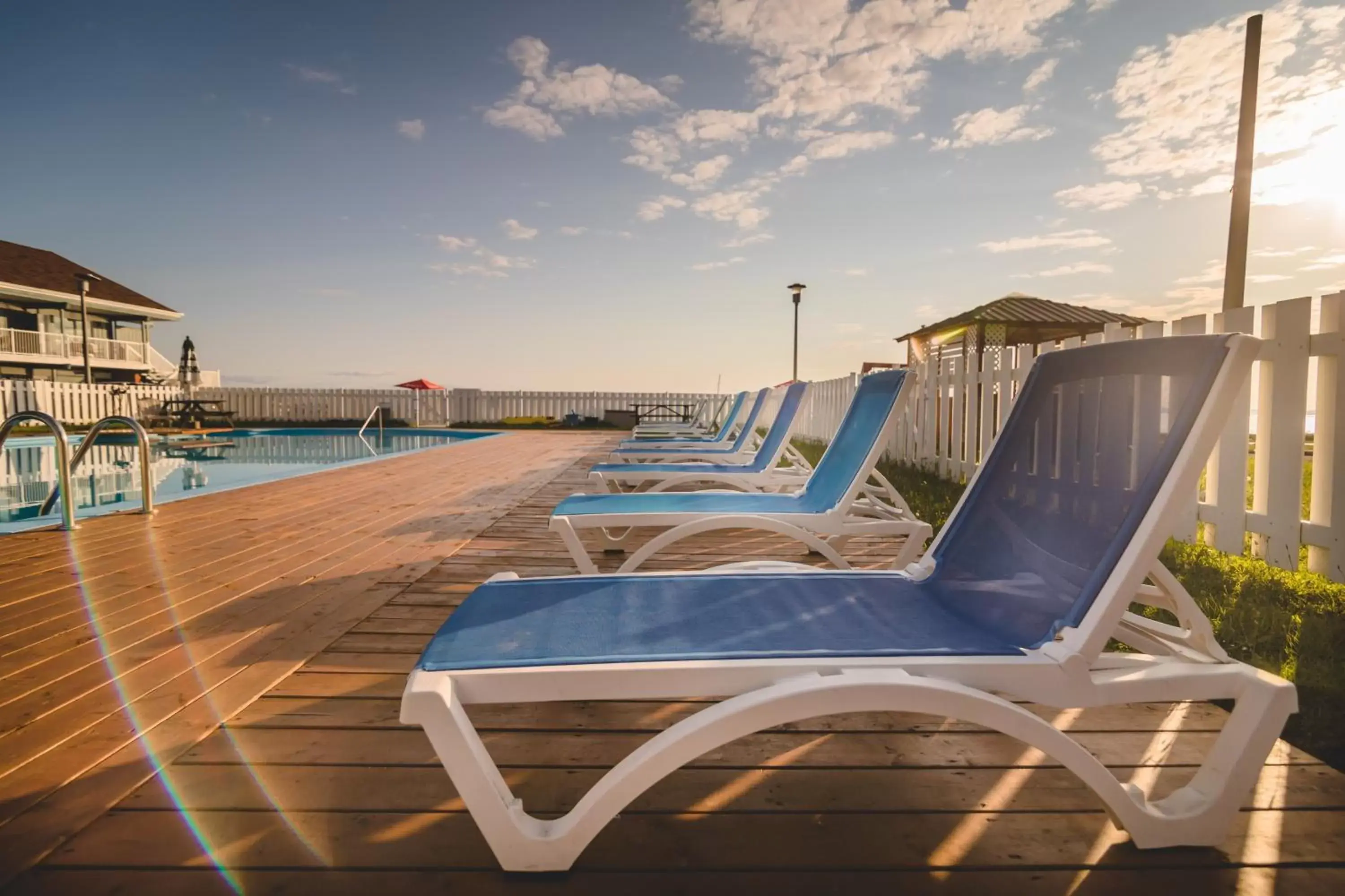 Swimming Pool in Hostellerie Baie Bleue