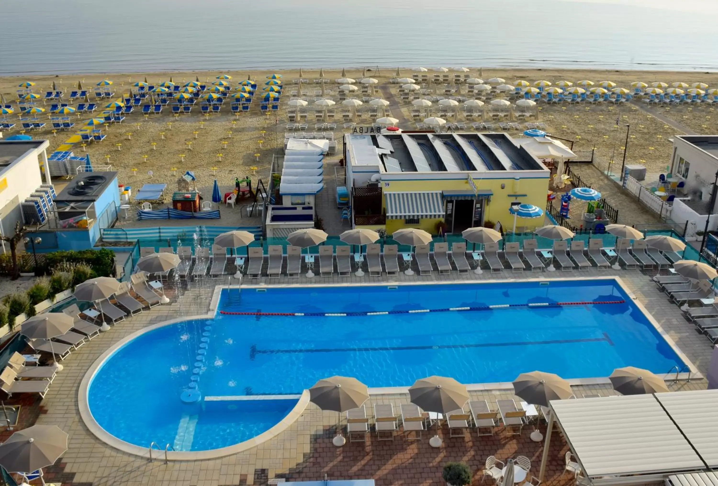 Bird's eye view, Pool View in Hotel Lungomare