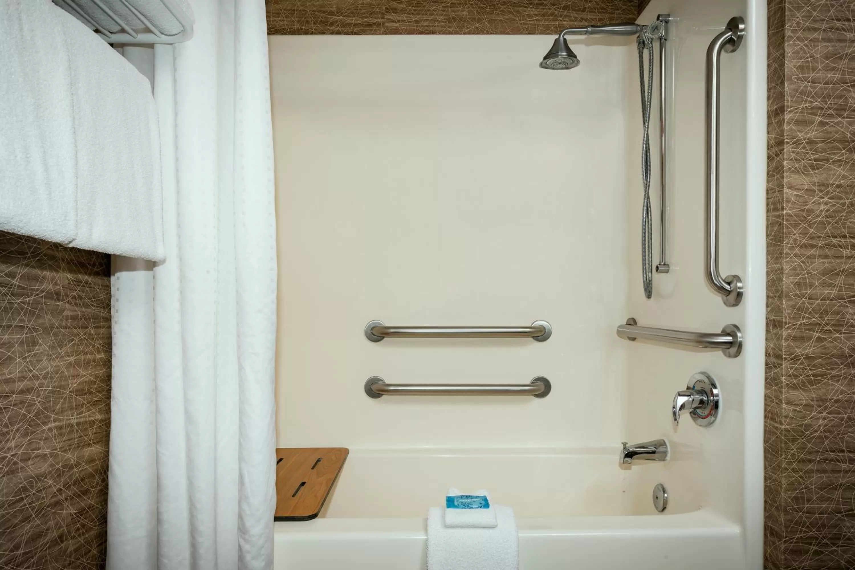 Shower in Wyndham Garden Anchorage Airport