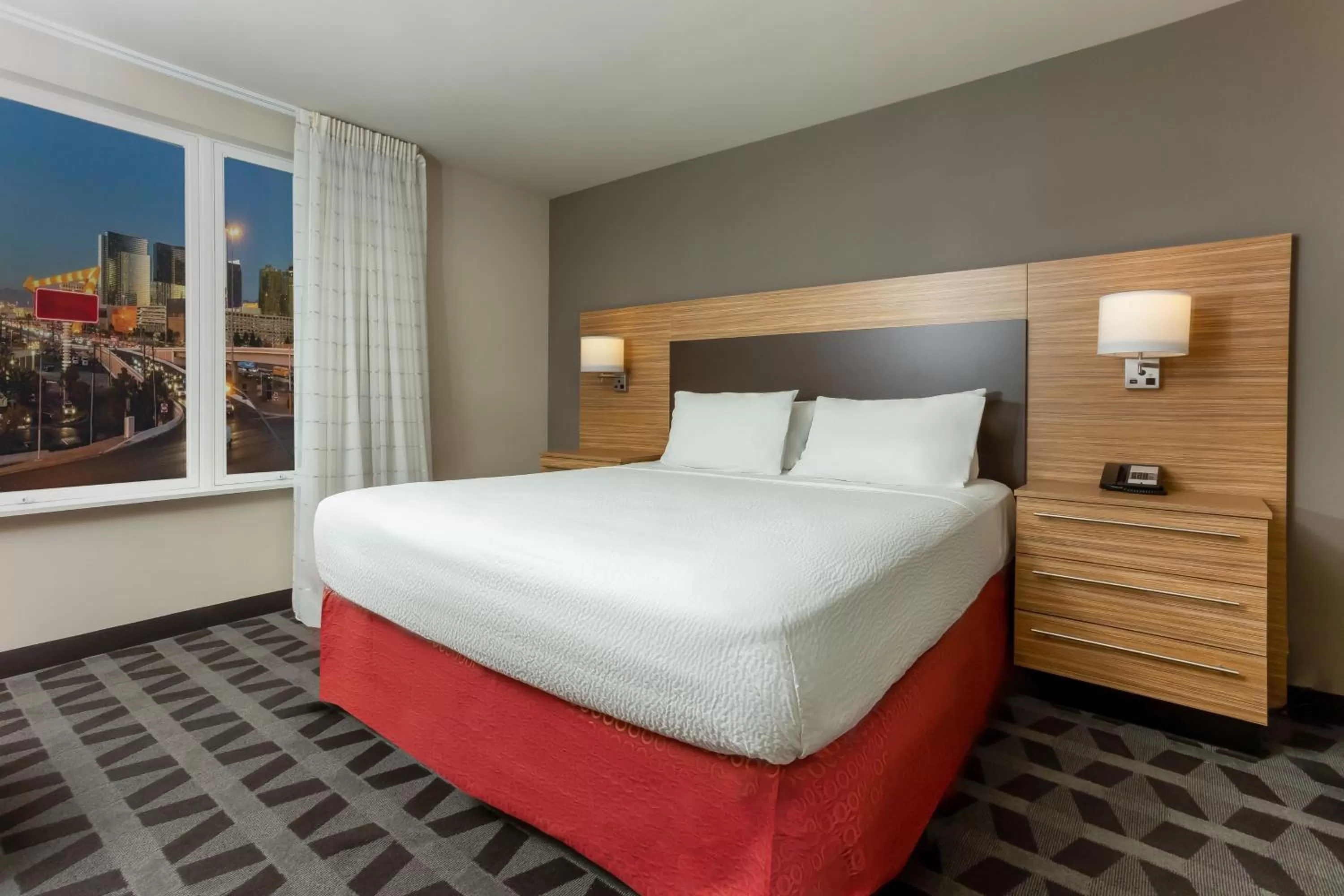 Photo of the whole room, Bed in TownePlace Suites By Marriott Las Vegas Stadium District