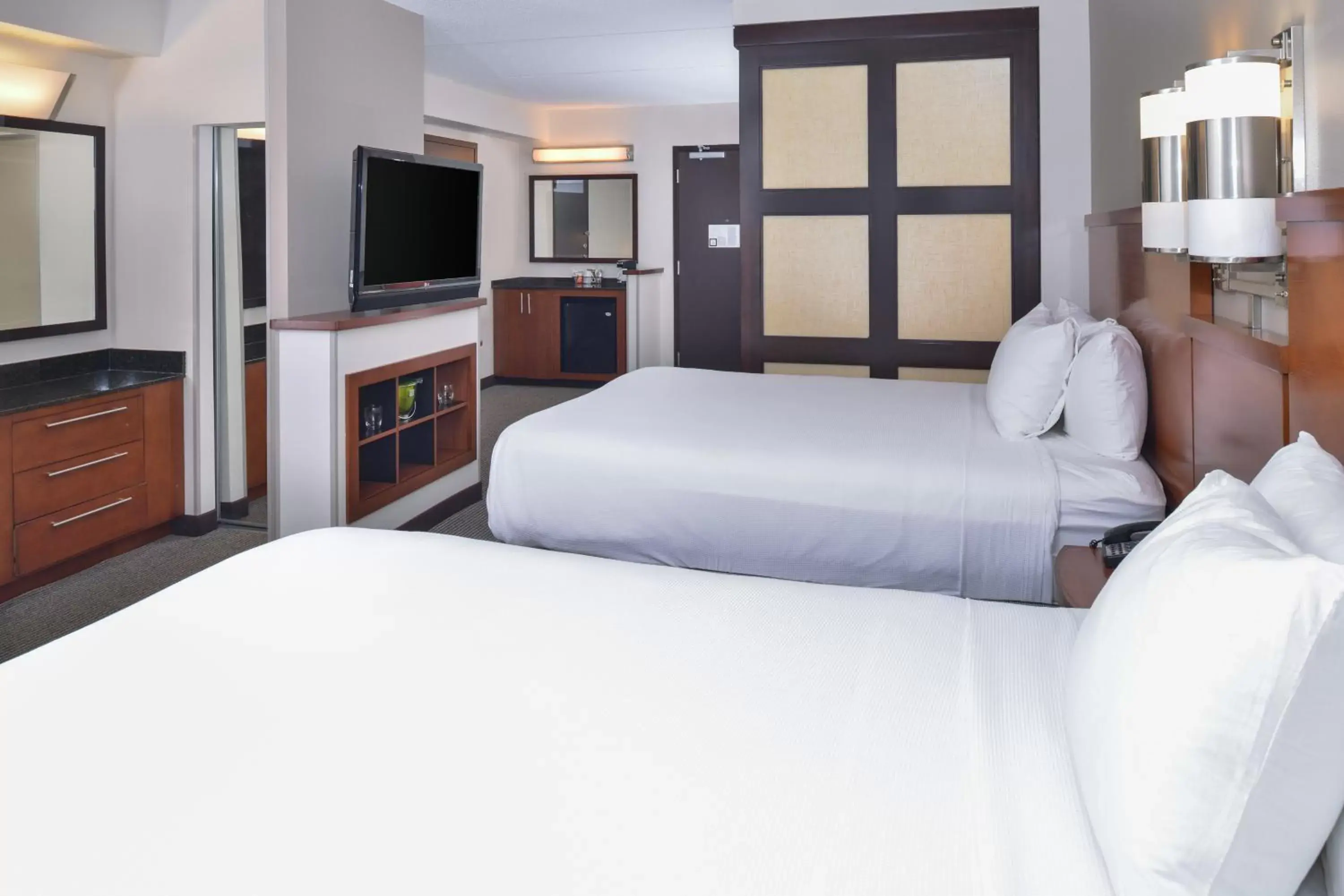 Queen Room with Two Queen Beds and Sofa Bed in Hyatt Place Herndon Dulles Airport - East