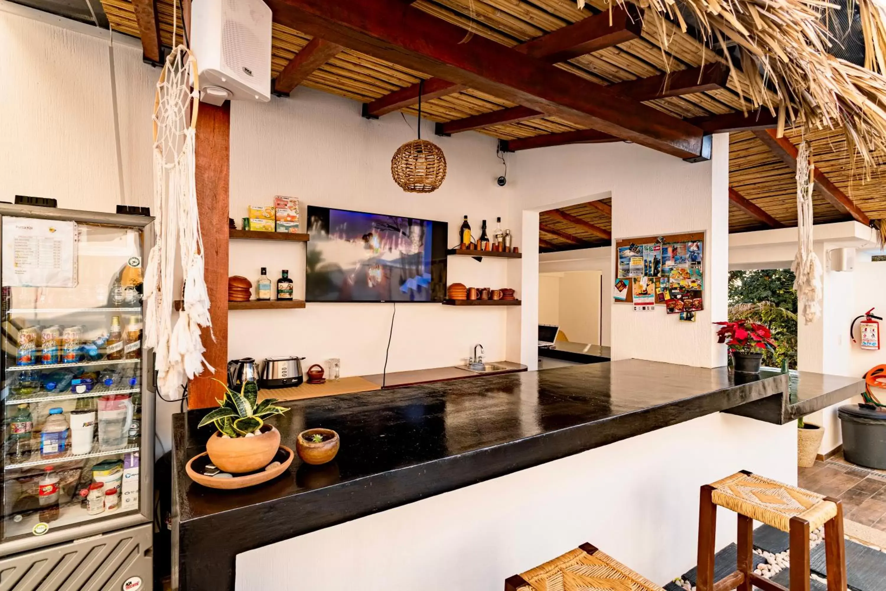 Lounge or bar, Kitchen/Kitchenette in Punta Kai Hotel Hostal