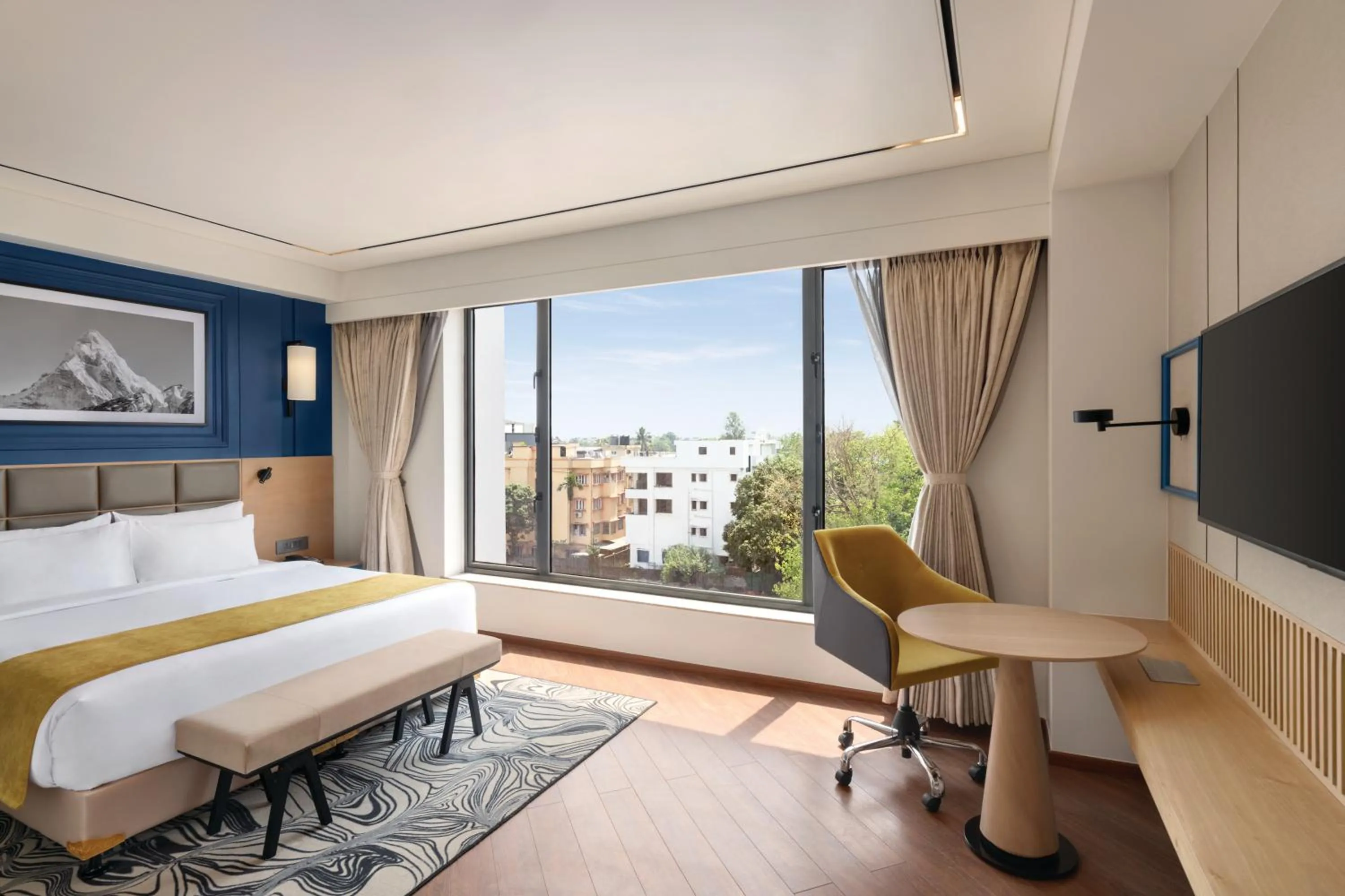 Bedroom, Bed in Ramada Encore by Wyndham Siliguri Sevoke Road