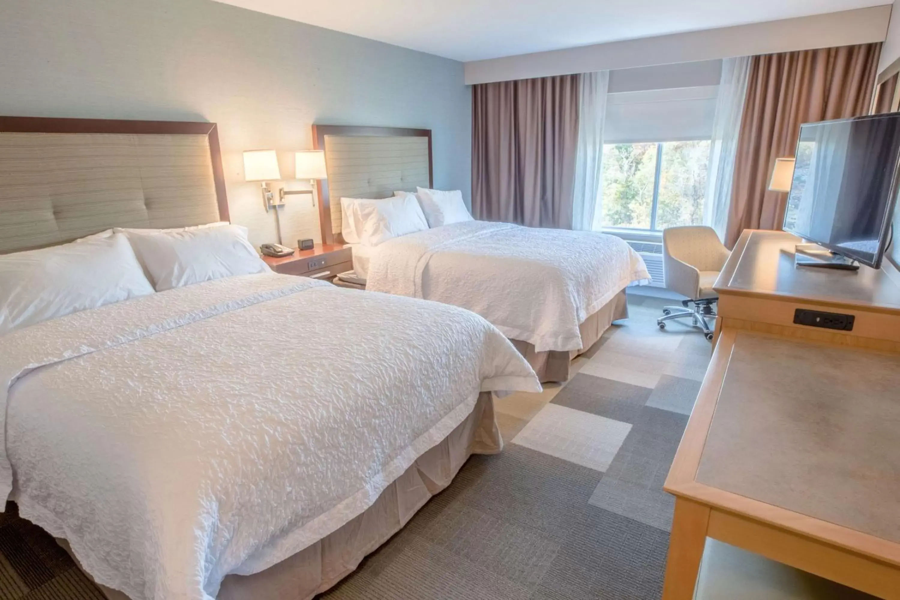 Bed in Hampton Inn by Hilton Amesbury, MA Bed in Hampton Inn by Hilton Amesbury, MA