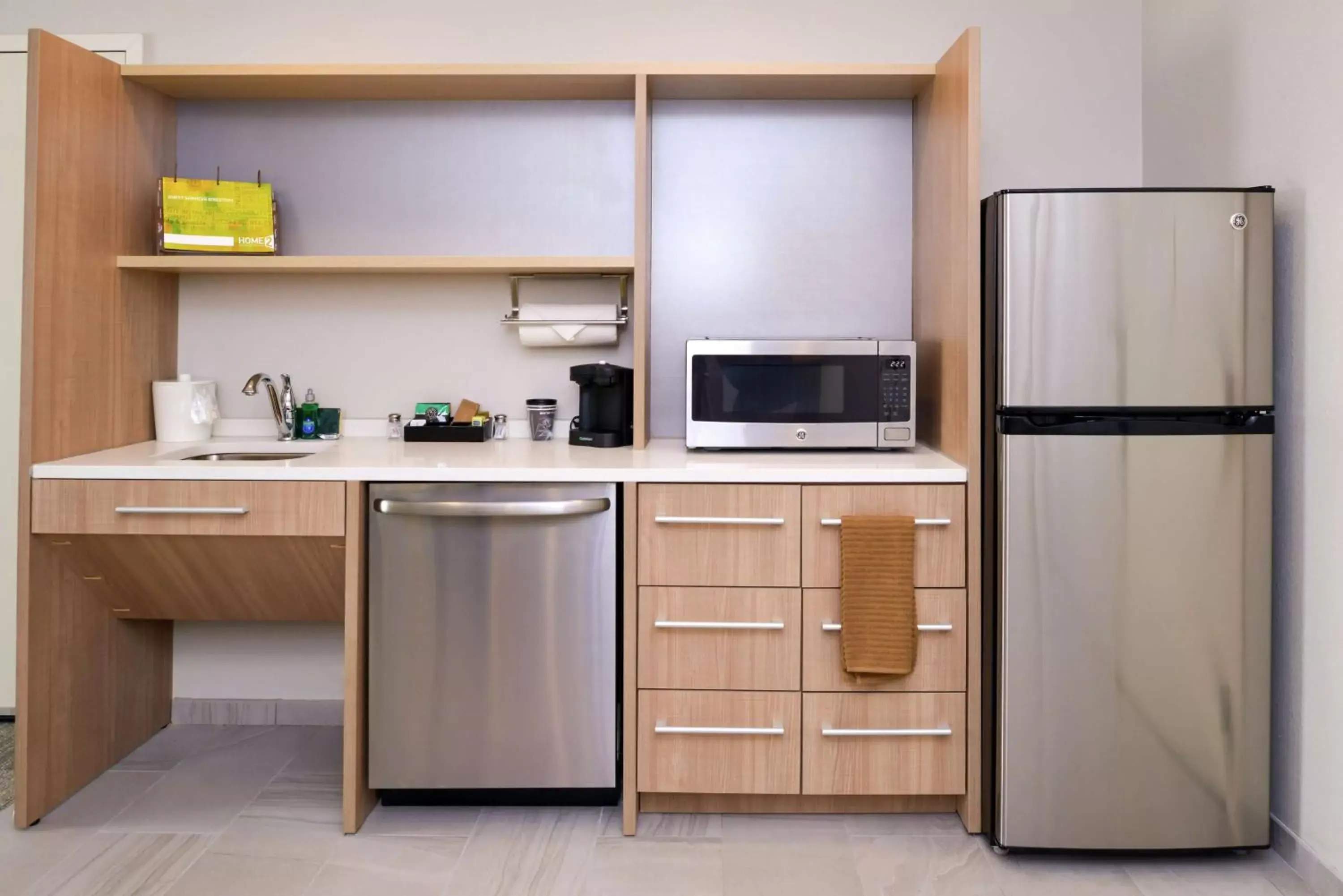 Kitchen or kitchenette, Kitchen/Kitchenette in Home2 Suites By Hilton Merrillville