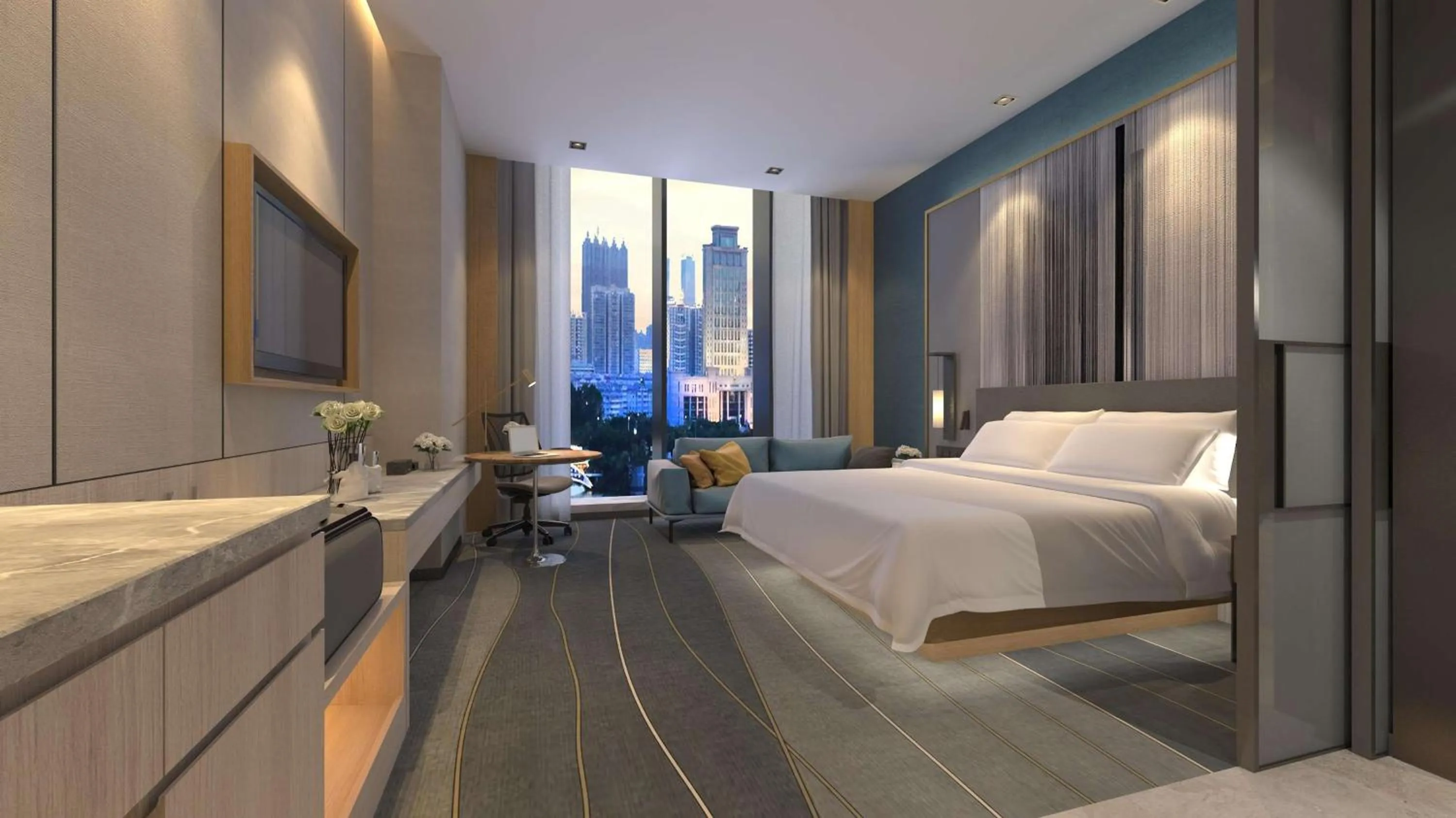 Bedroom, Bed in Doubletree By Hilton Suzhou Wujiang