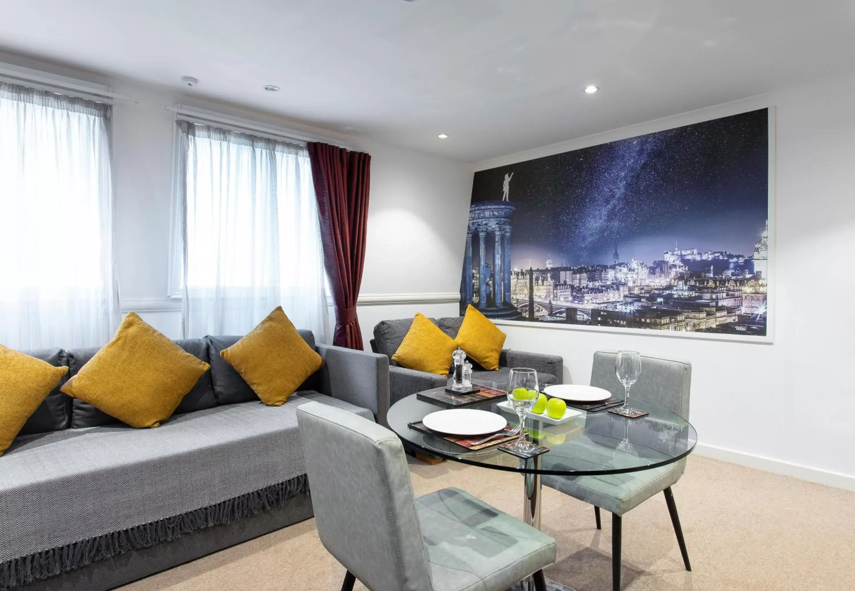 Living room in Stewart by Heeton Concept - Aparthotel Edinburgh Living room in Stewart by Heeton Concept - Aparthotel Edinburgh