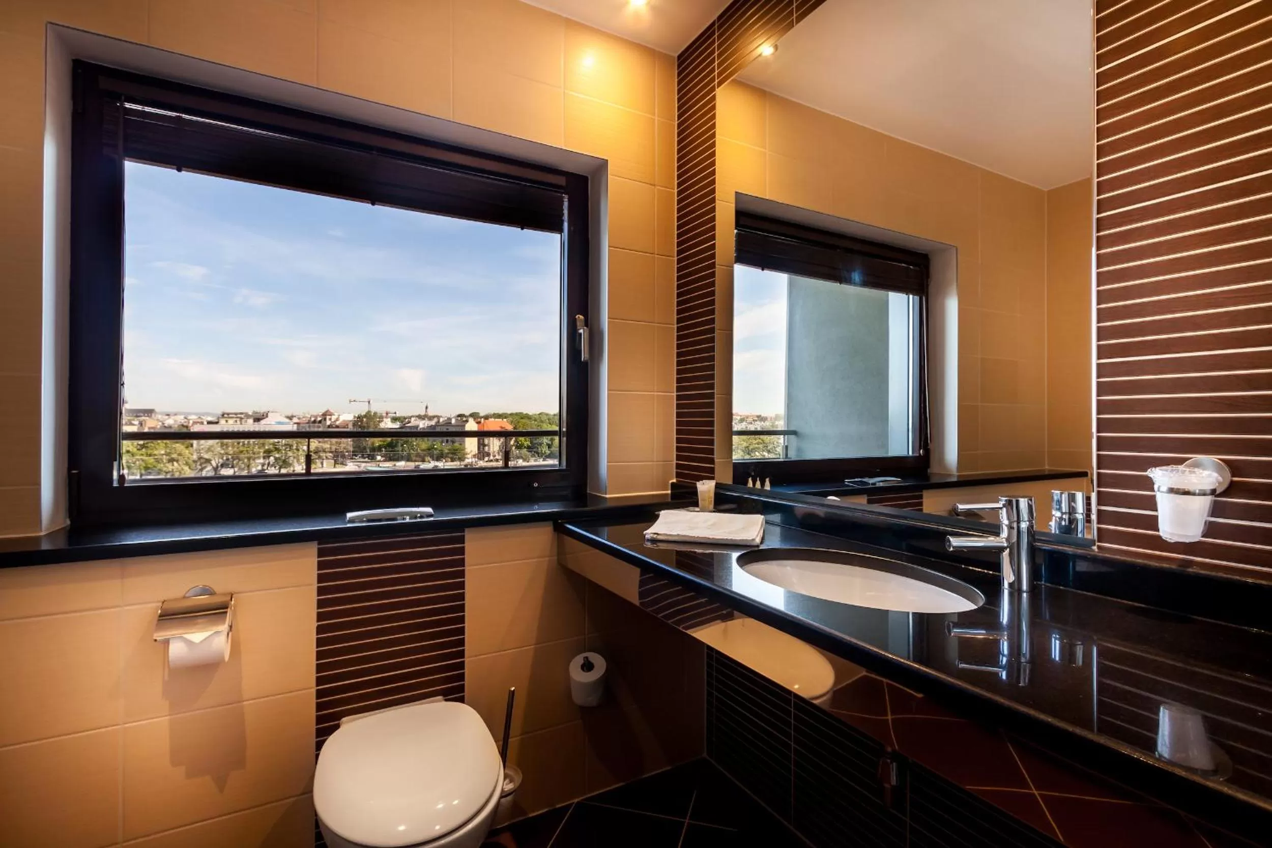 Toilet in Qubus Hotel Kraków