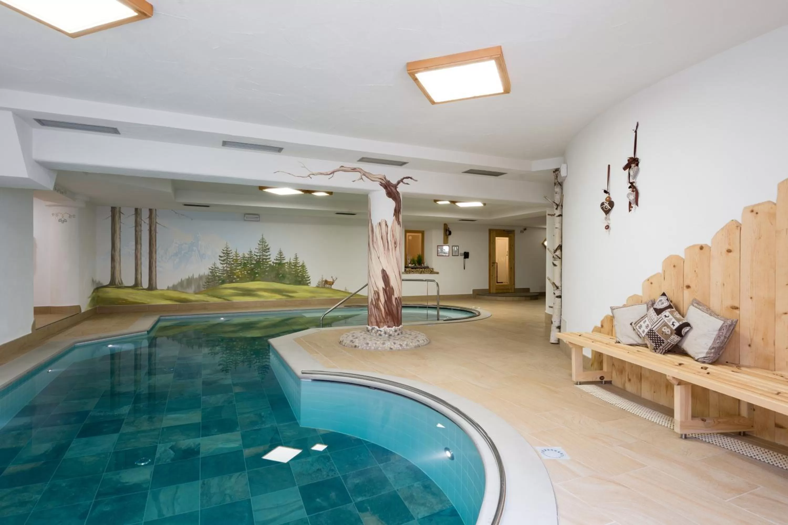 Pool view in FORESTO - holiday apartments