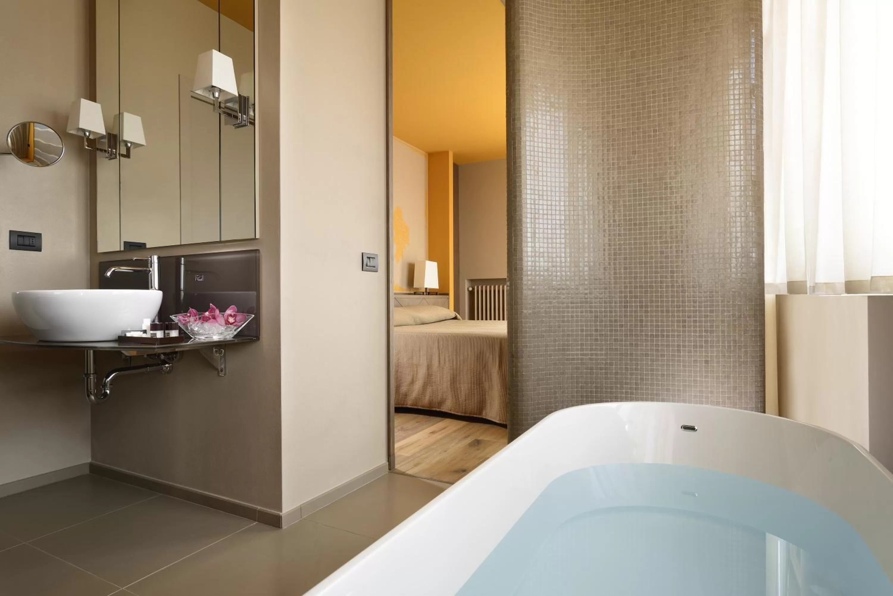 Bathroom in Titano Suites