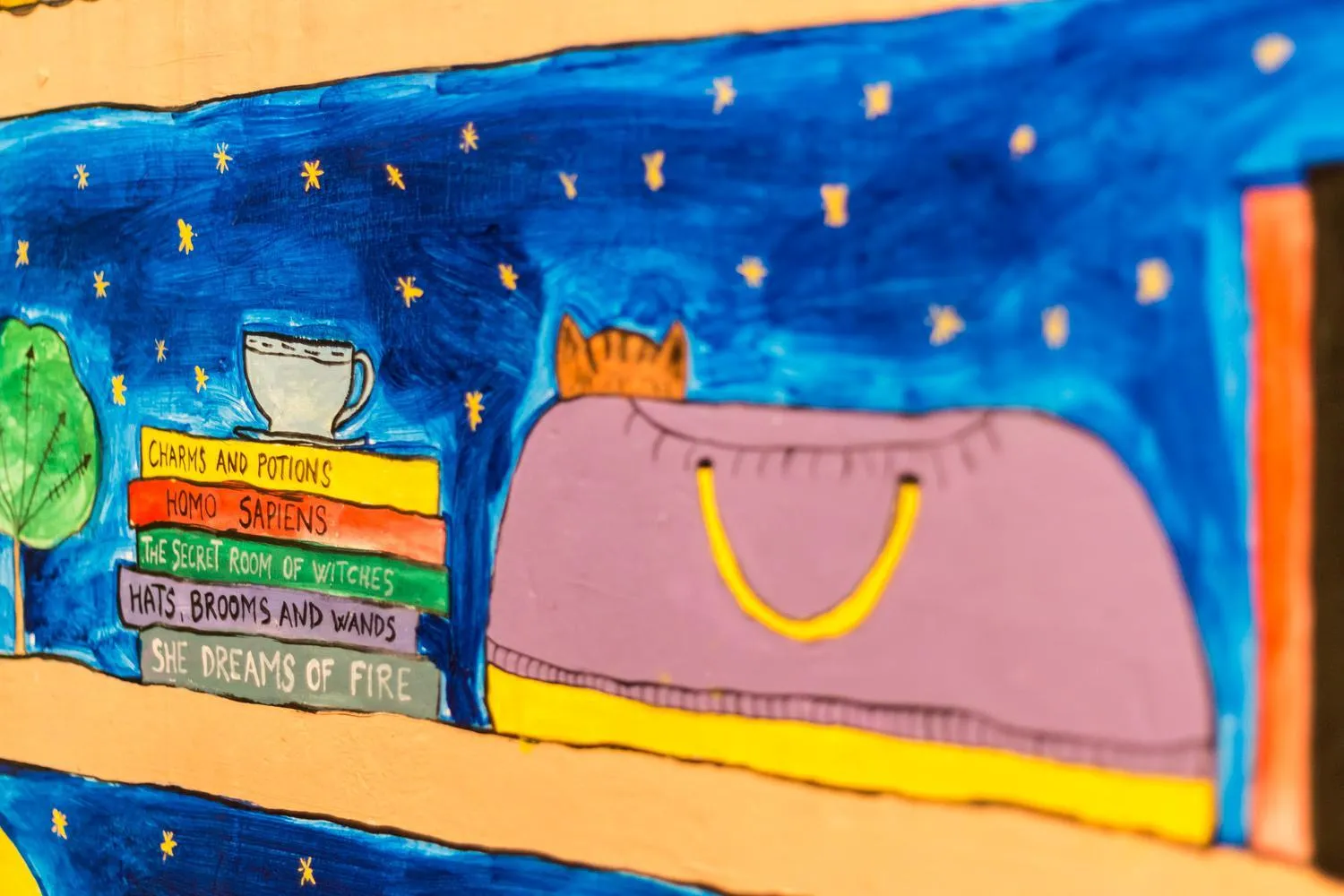 Decorative detail in Baroque Hostel & Coworking