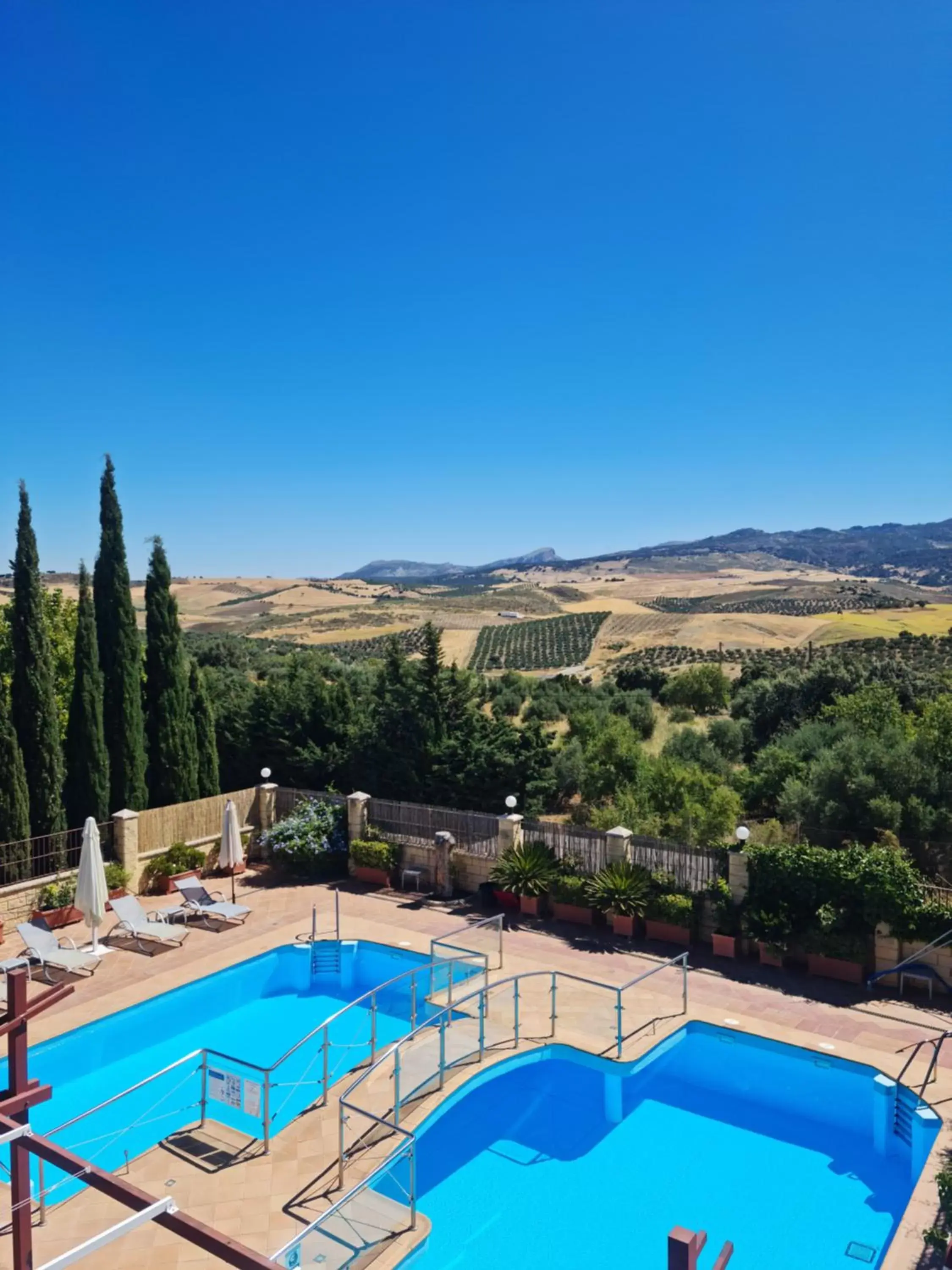 Swimming pool, Pool View in Hotel Sierra Hidalga