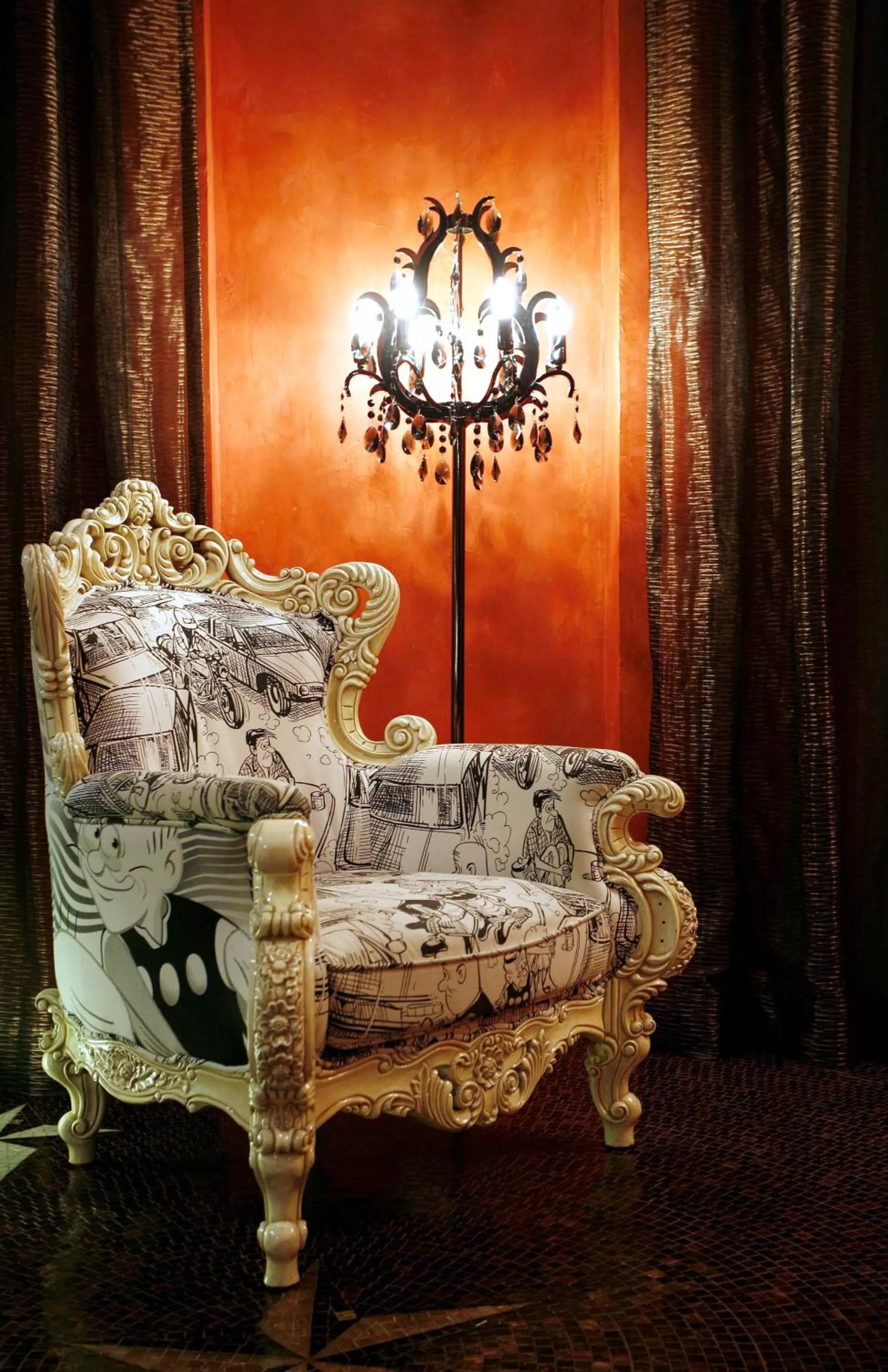 Seating area in The Luxe Manor