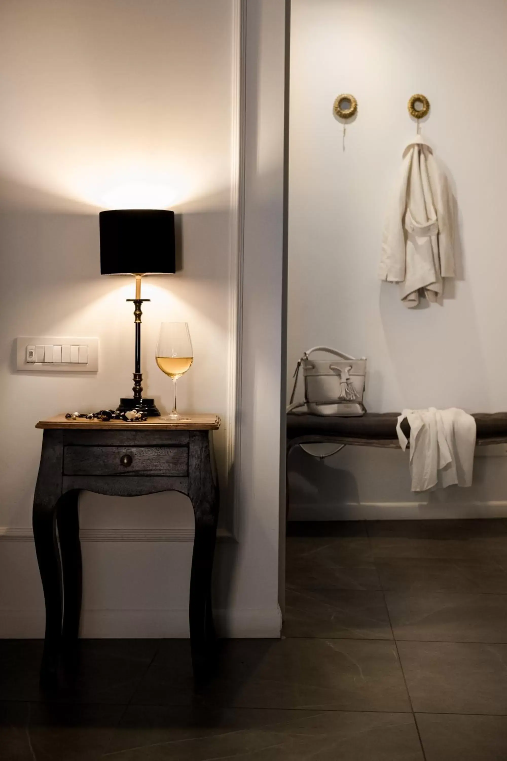 Decorative detail, Bathroom in Palazzo Natoli Boutique Hotel