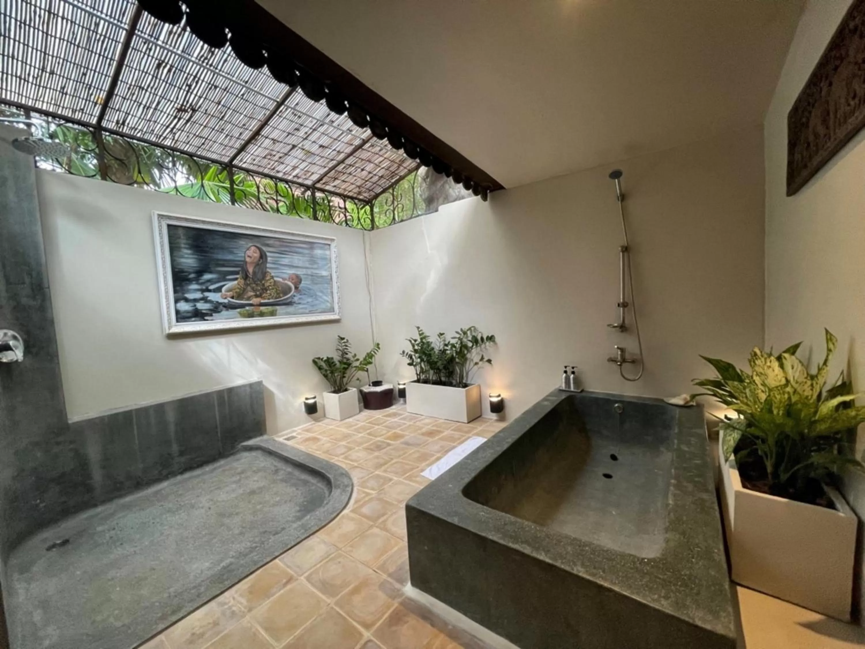 Bathroom in La Palmeraie D'angkor