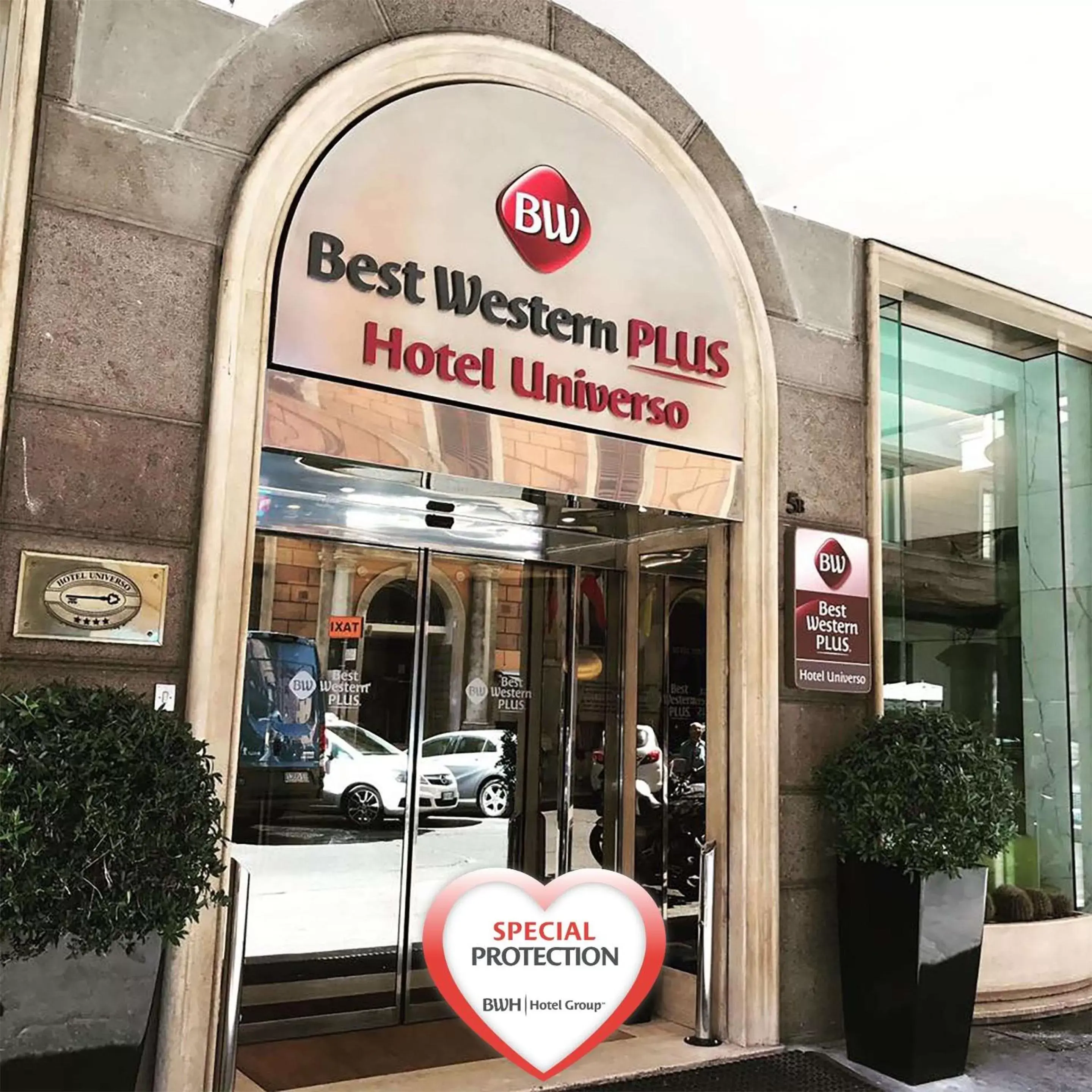 Property building, Property Logo/Sign in Best Western Plus Hotel Universo