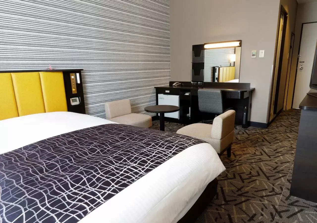 Photo of the whole room, Bed in APA Hotel Fukuoka Yukuhashi Ekimae Photo of the whole room, Bed in APA Hotel Fukuoka Yukuhashi Ekimae