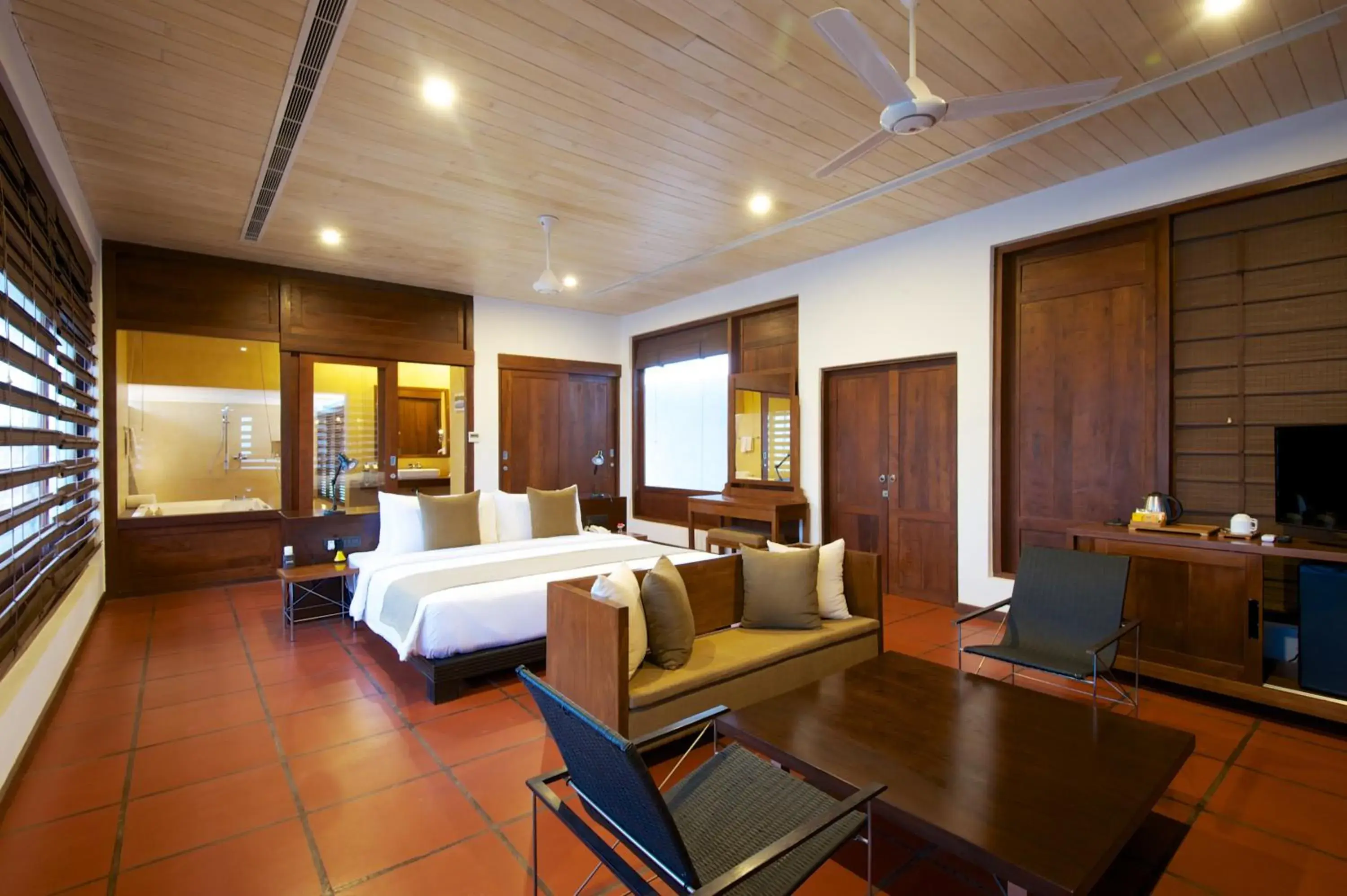 Bed in Jetwing Thalahena Villas