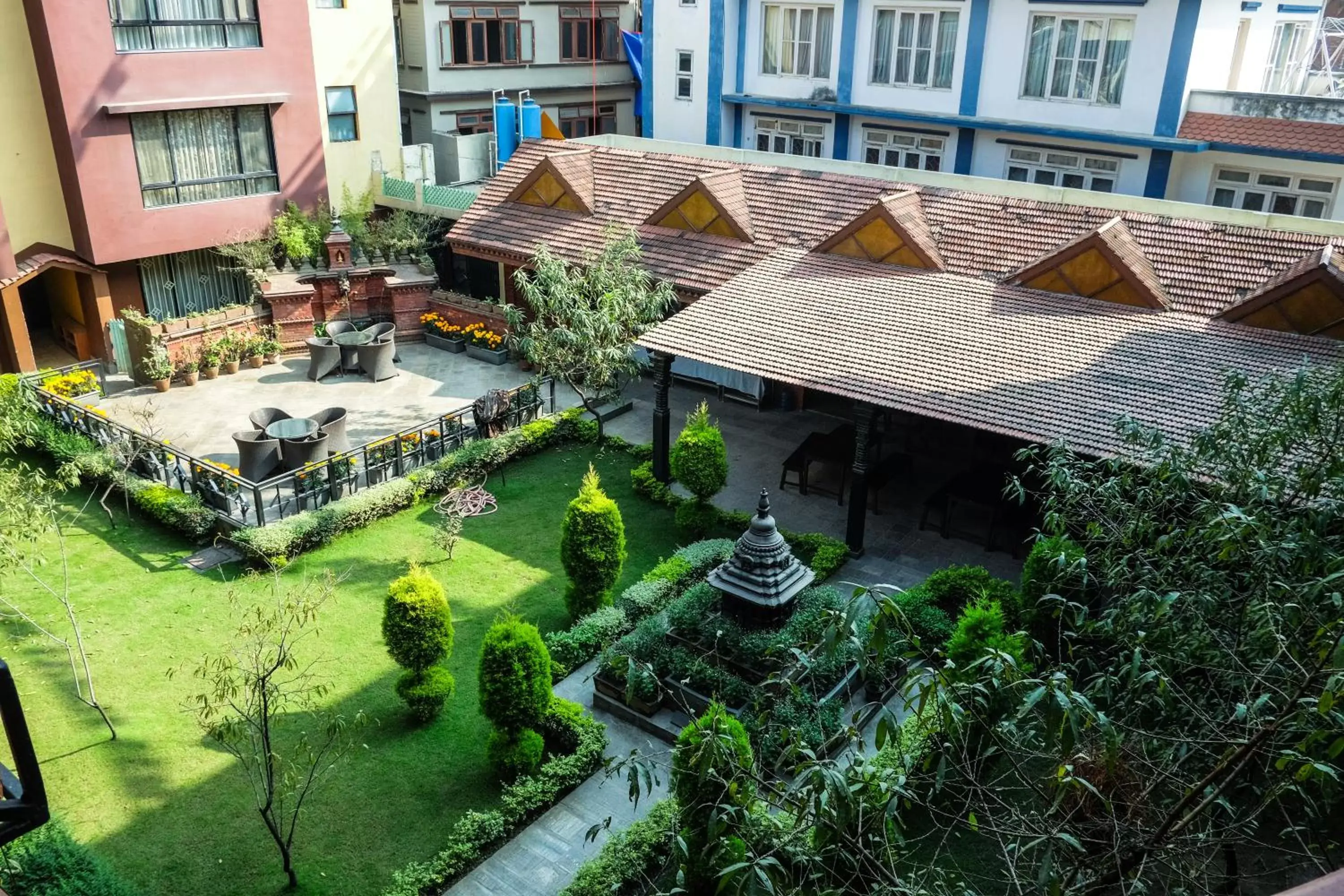 Garden, Bird's-eye View in Hotel Siddhi Manakamana