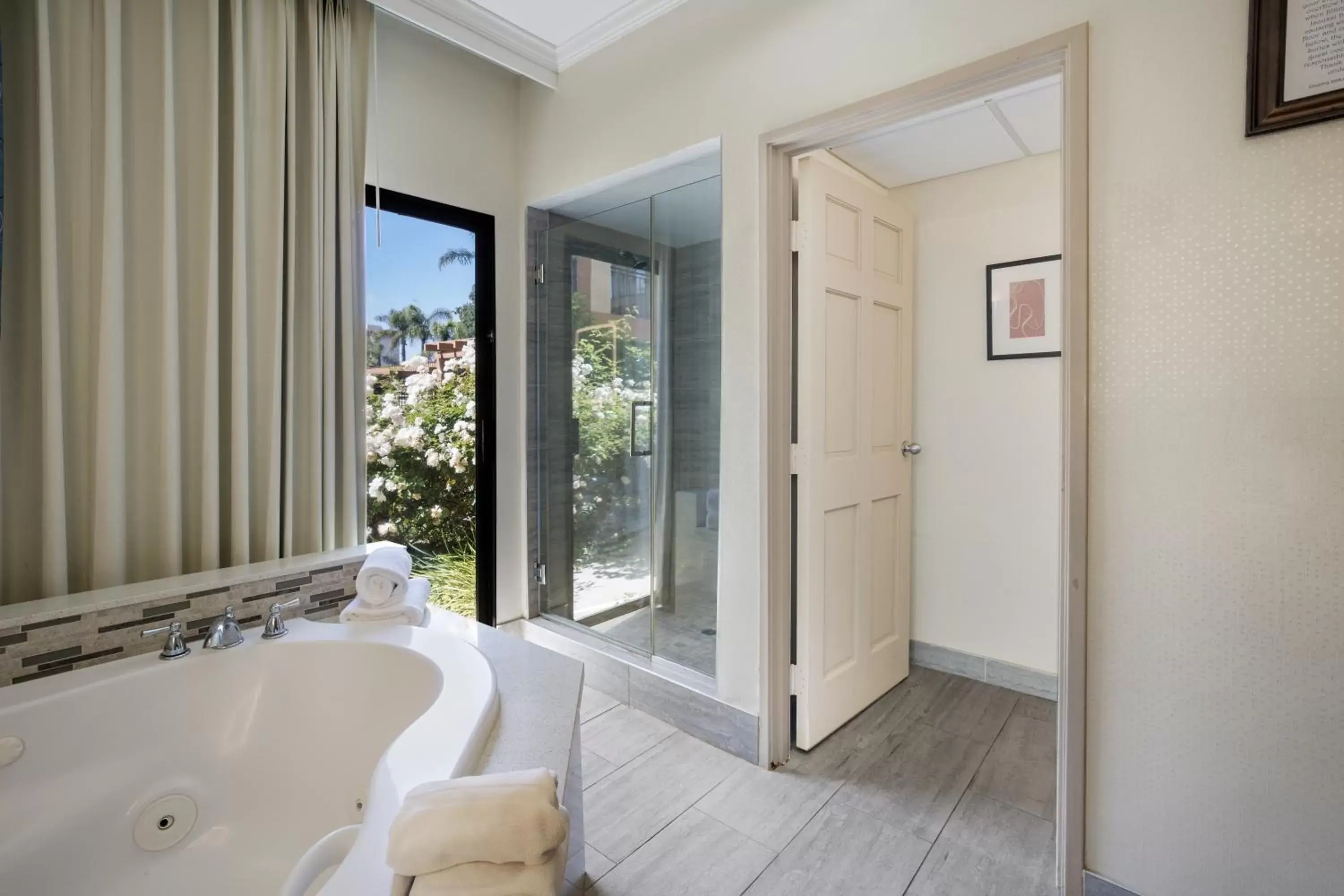 Bathroom in MainStay Suites John Wayne Airport, a Choice Hotel