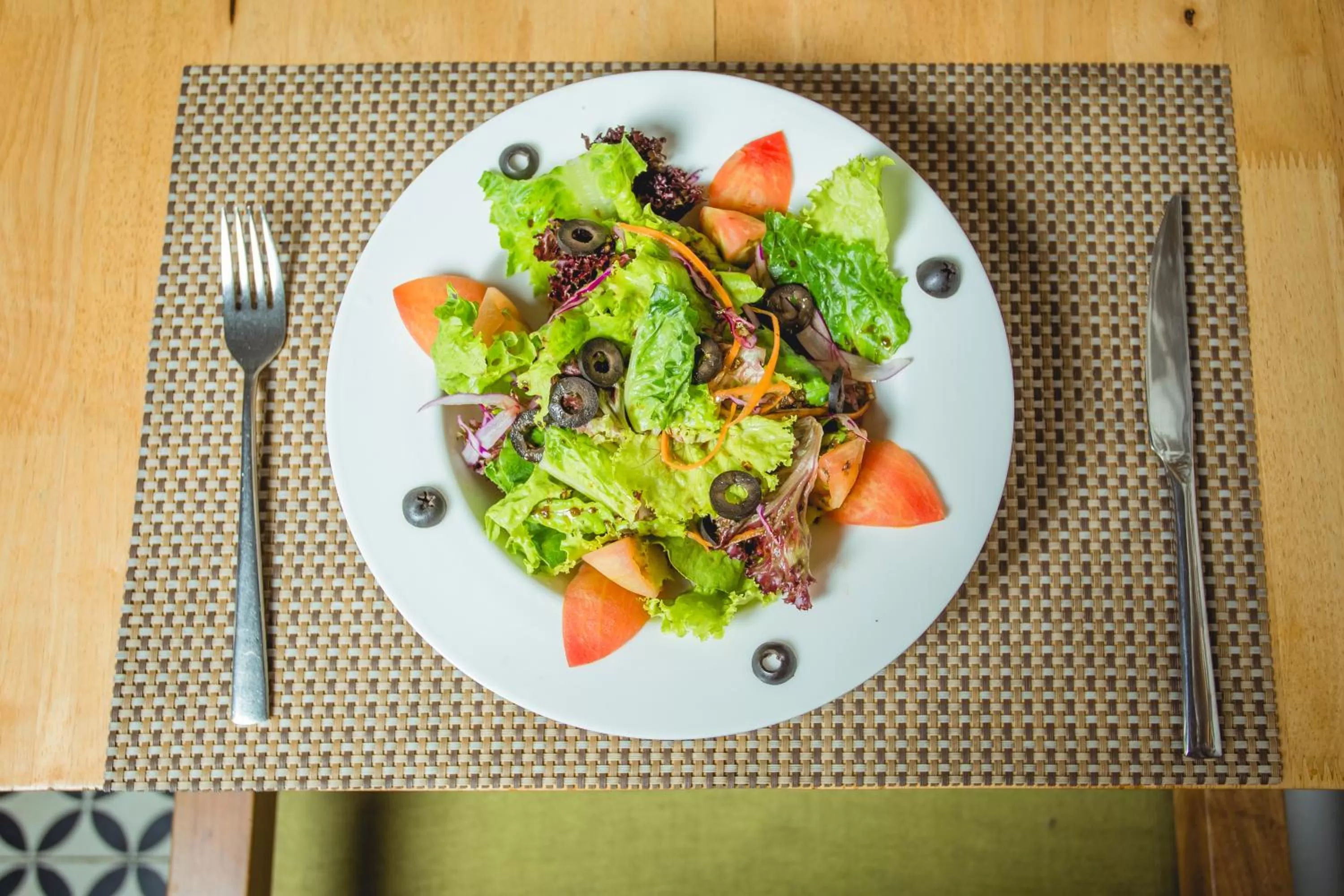 Food and drinks in Home Chic Hotel