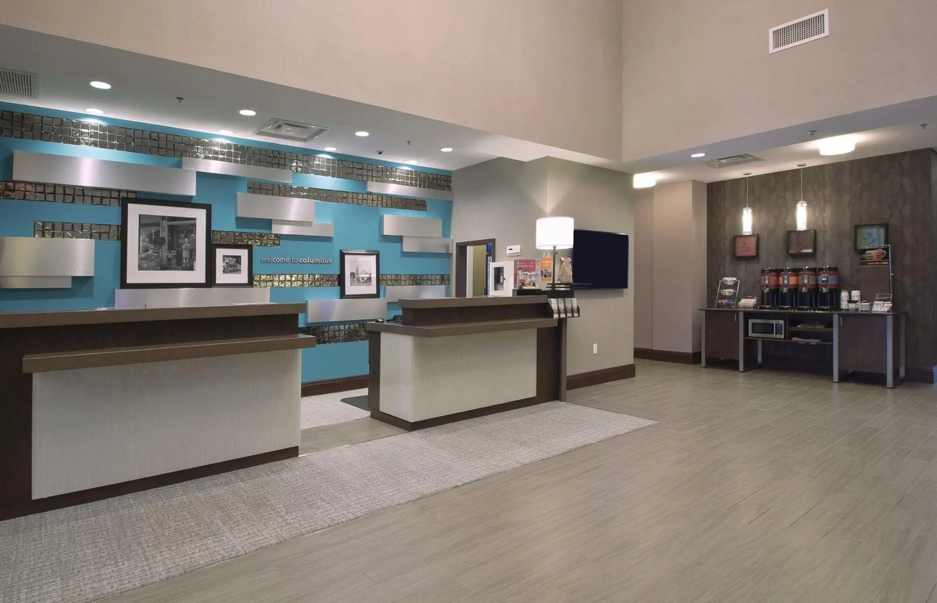 Lobby or reception, Lobby/Reception in Hampton Inn & Suites Columbus/University Area