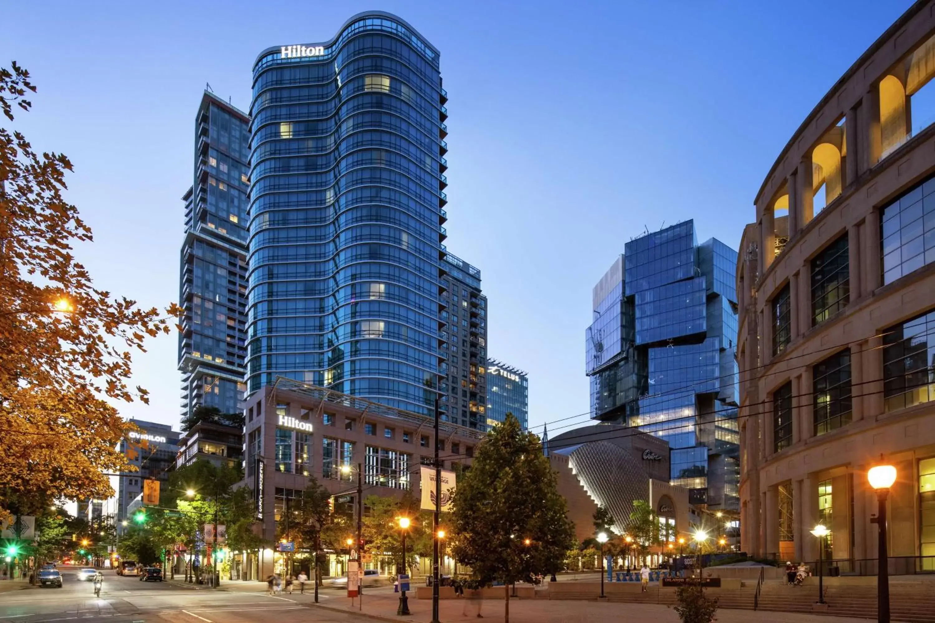 Property Building in Hilton Vancouver Downtown, BC, Canada