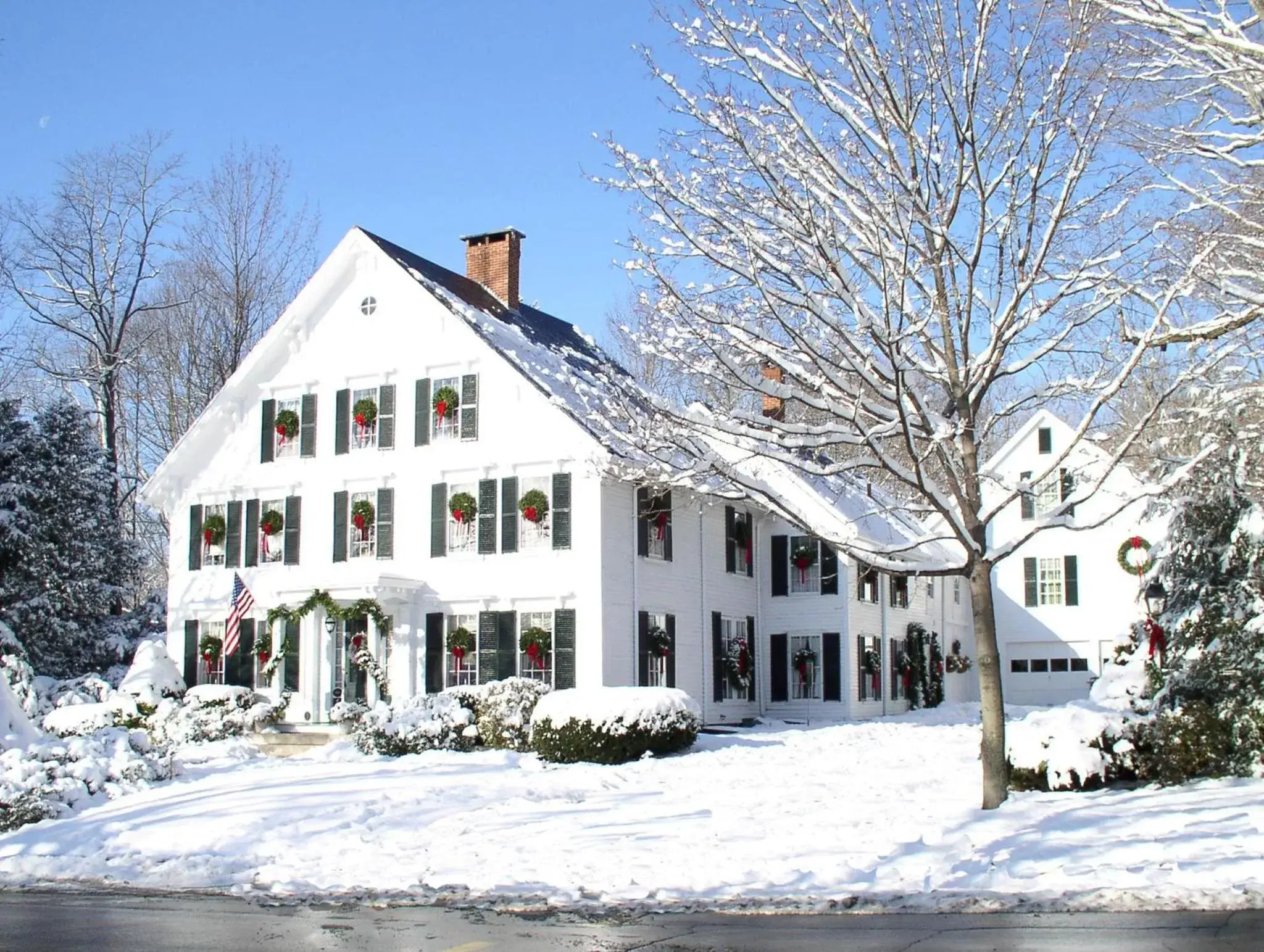 Property building, Winter in Camden Maine Stay Inn