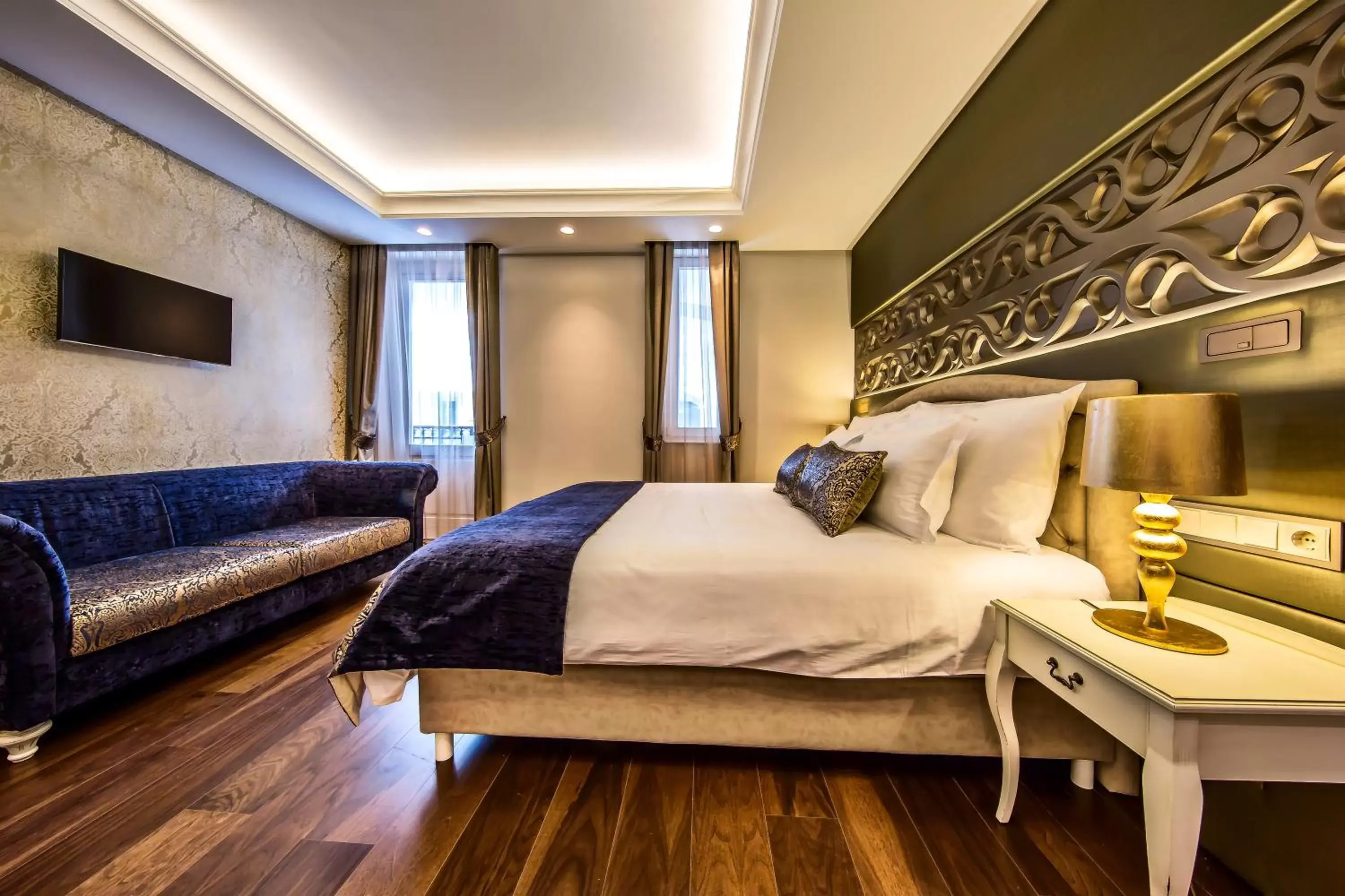 Bedroom, Bed in Prestige Hotel Budapest